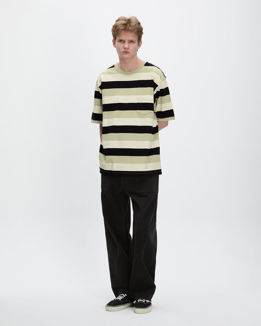 Khakis - Block S/S Tee (Sage) product image 4 | TRAB K-Fashion Australia