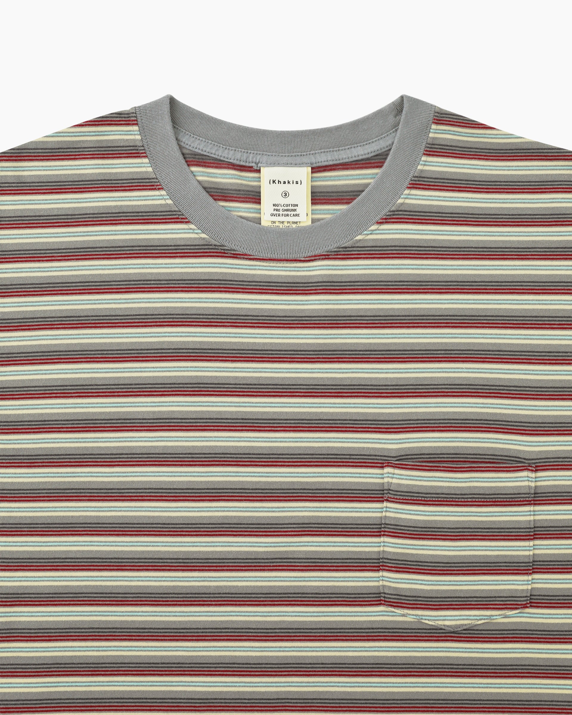 Khakis - Border S/S Tee (Grey) product image 2 | TRAB K-Fashion Australia