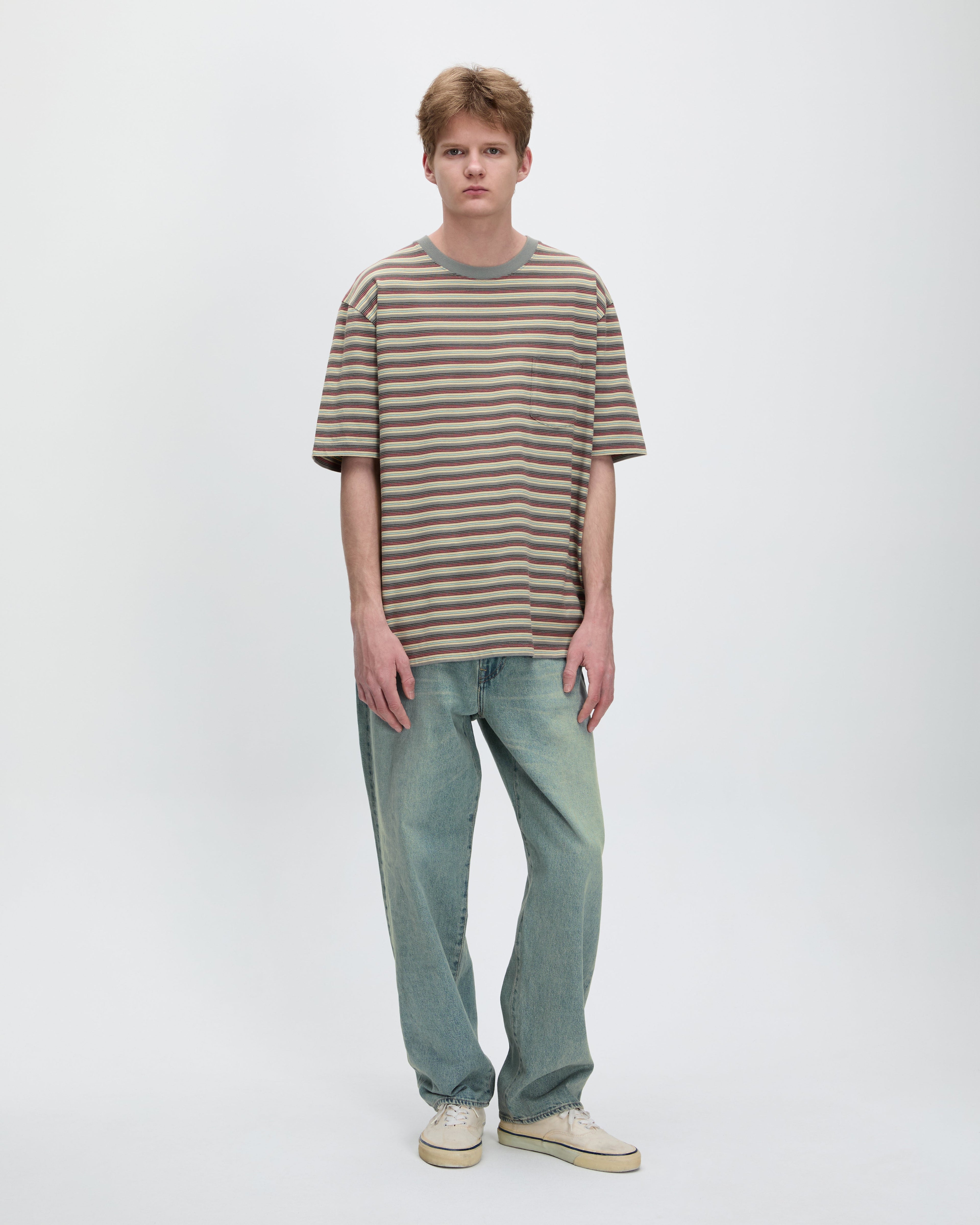 Khakis - Border S/S Tee (Grey) product image 4 | TRAB K-Fashion Australia