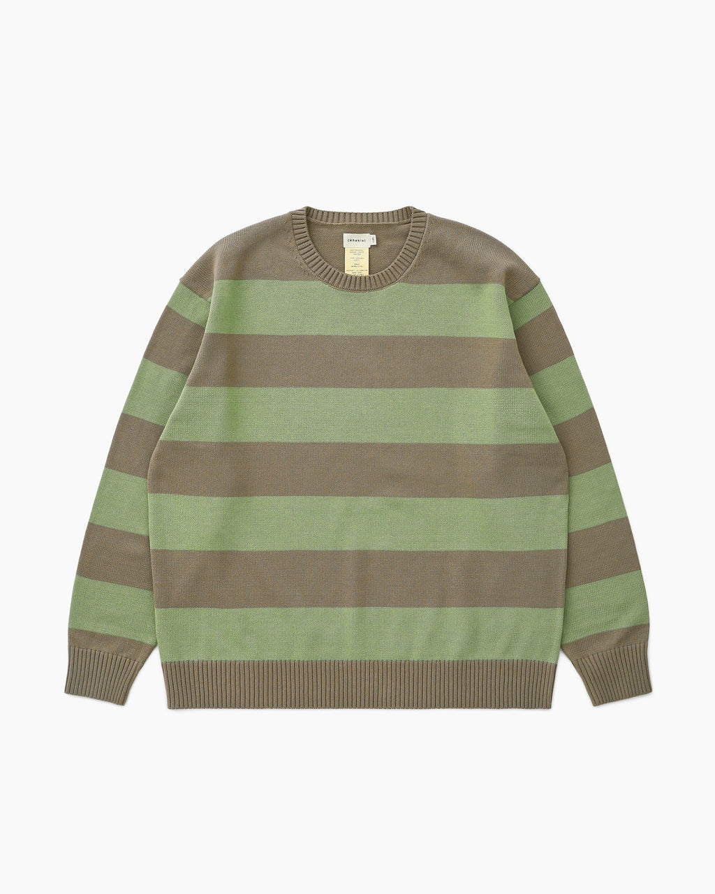 Khakis - Border Stripe Sweater (Sage/Green) product image 1 | TRAB K-Fashion Australia