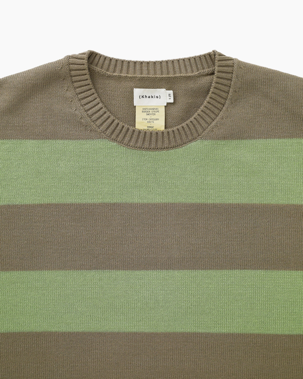 Khakis - Border Stripe Sweater (Sage/Green) product image 2 | TRAB K-Fashion Australia