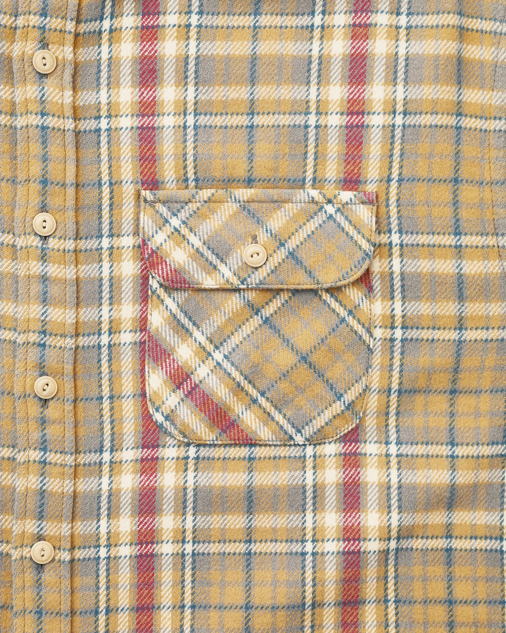 Khakis - Brushed Plaid Shirt (Pale Yellow) product image 4 | TRAB K-Fashion Australia