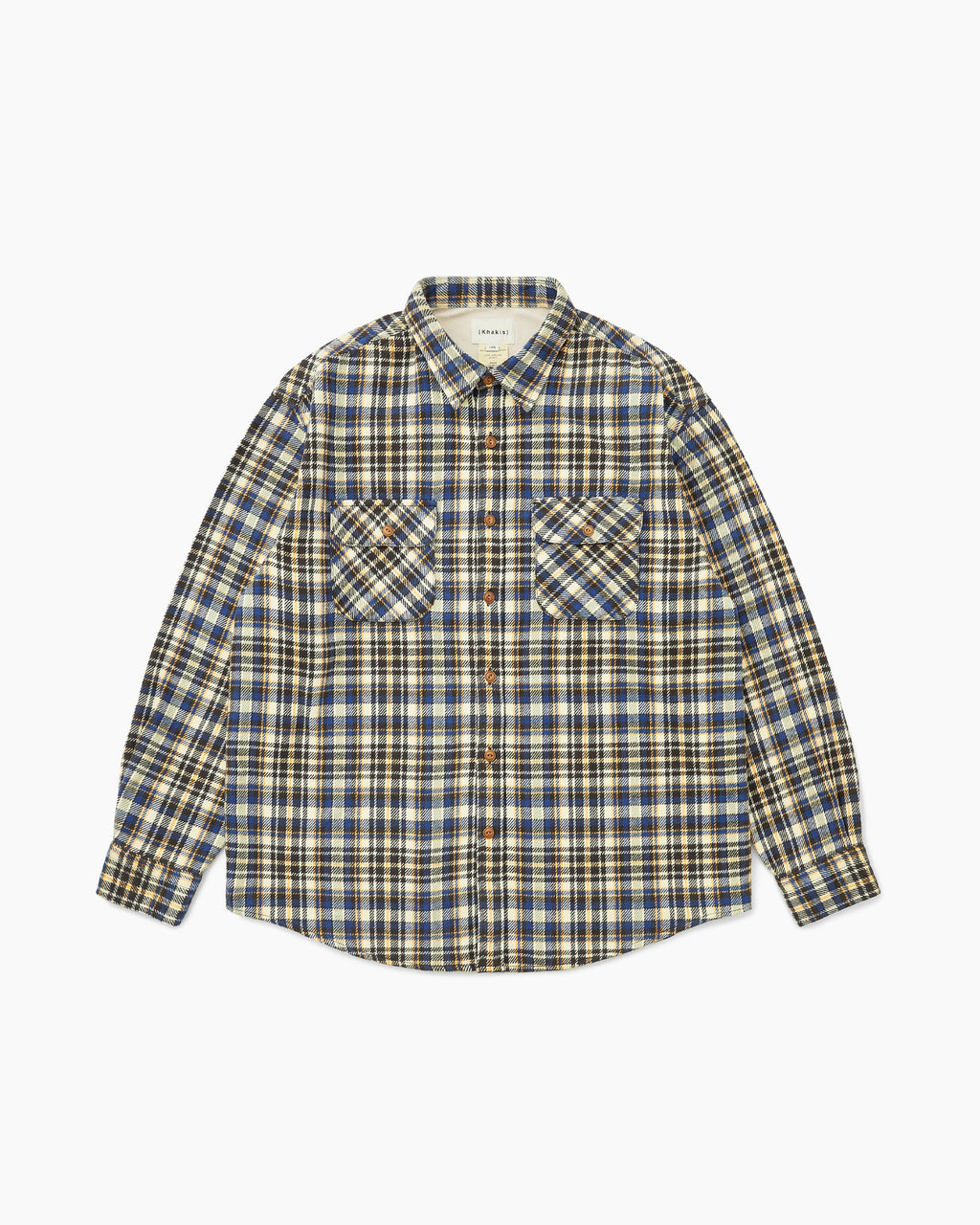 Khakis - Brushed Plaid Shirt (Royal Blue) product image 1 | TRAB K-Fashion Australia