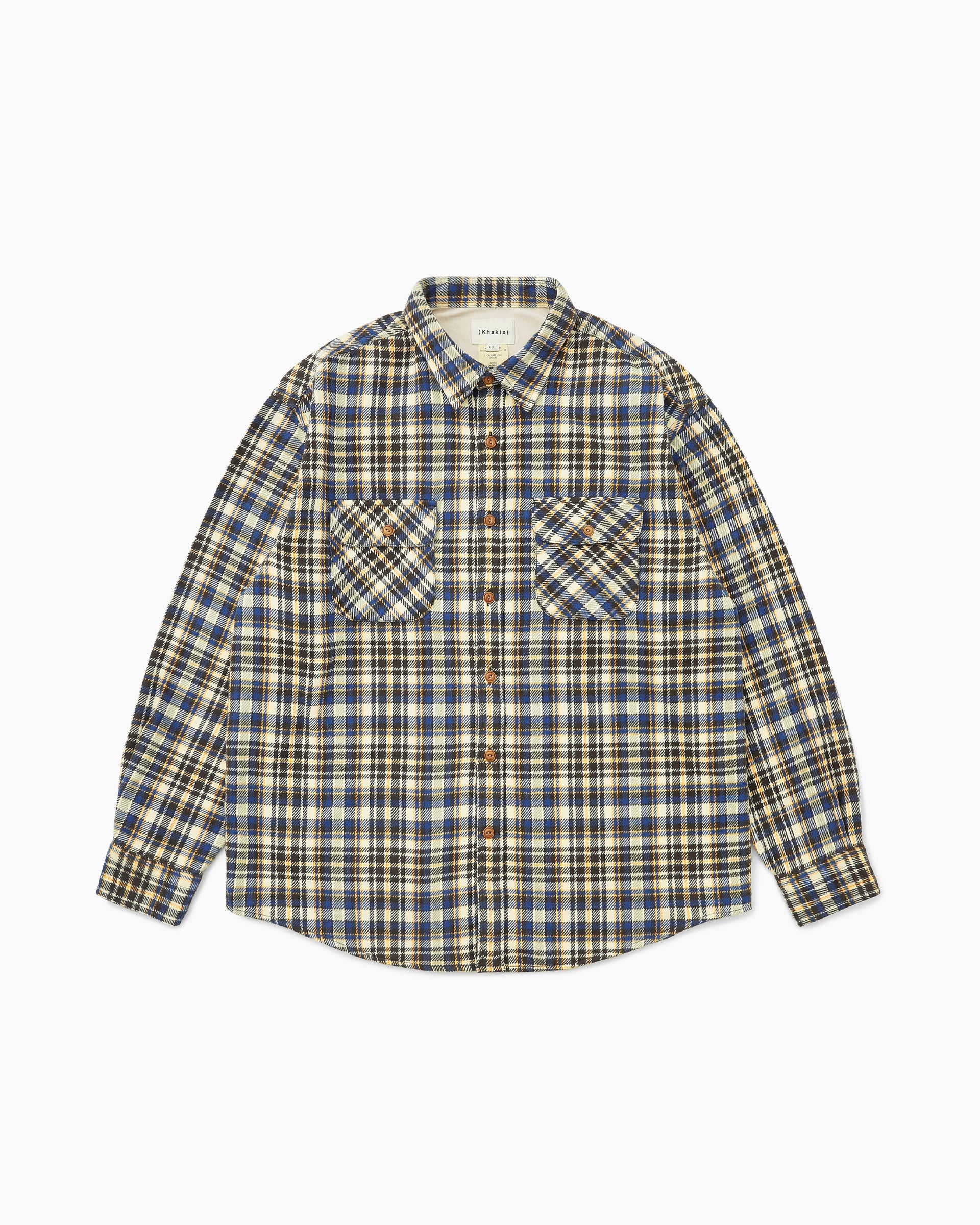 Khakis - Brushed Plaid Shirt (Royal Blue) product image 1 | TRAB K-Fashion Australia