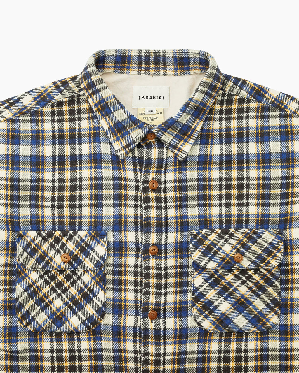 Khakis - Brushed Plaid Shirt (Royal Blue) product image 2 | TRAB K-Fashion Australia