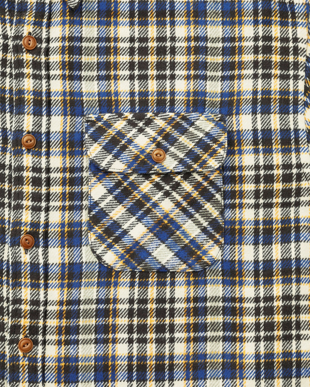 Khakis - Brushed Plaid Shirt (Royal Blue) product image 3 | TRAB K-Fashion Australia