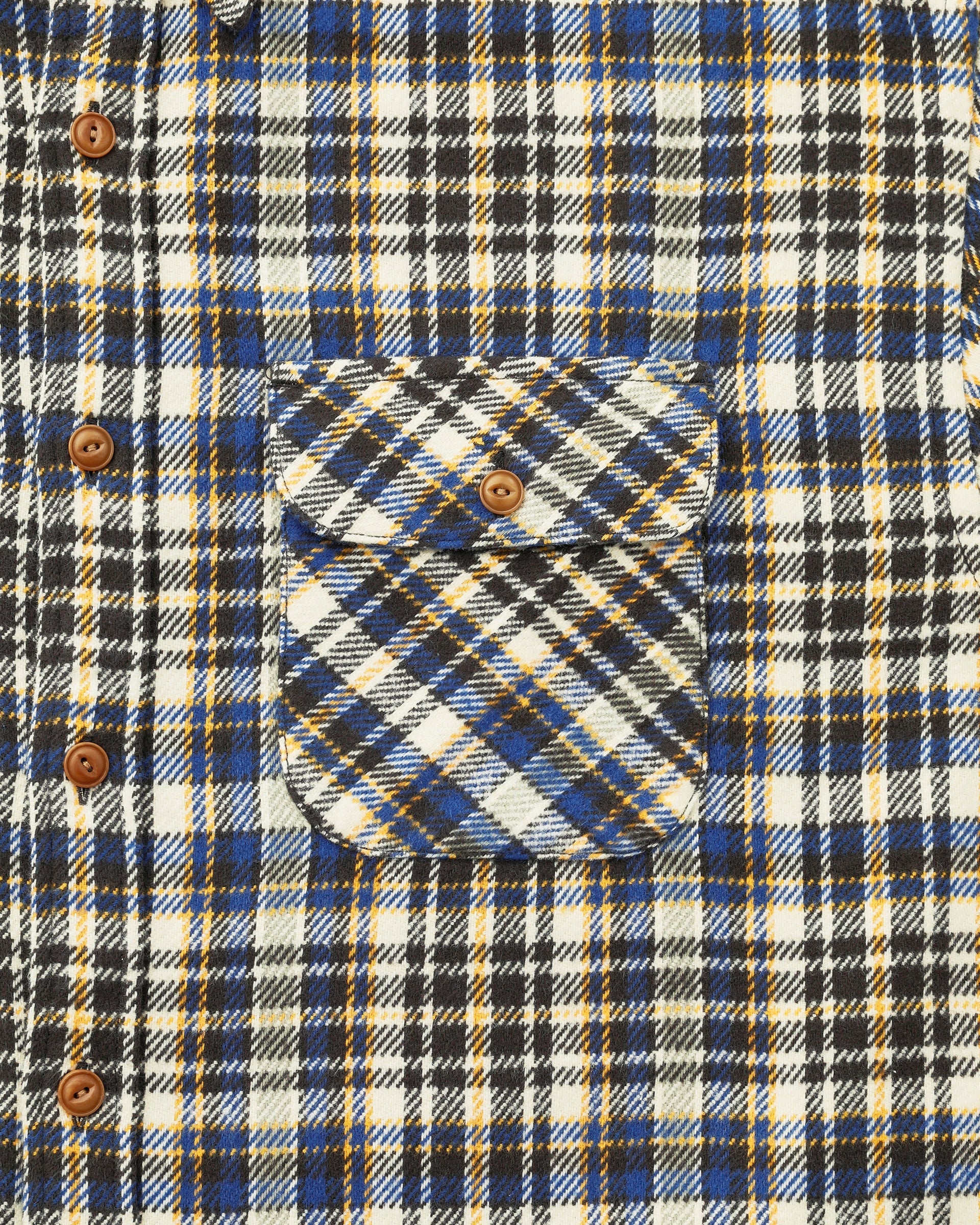 Khakis - Brushed Plaid Shirt (Royal Blue) product image 3 | TRAB K-Fashion Australia