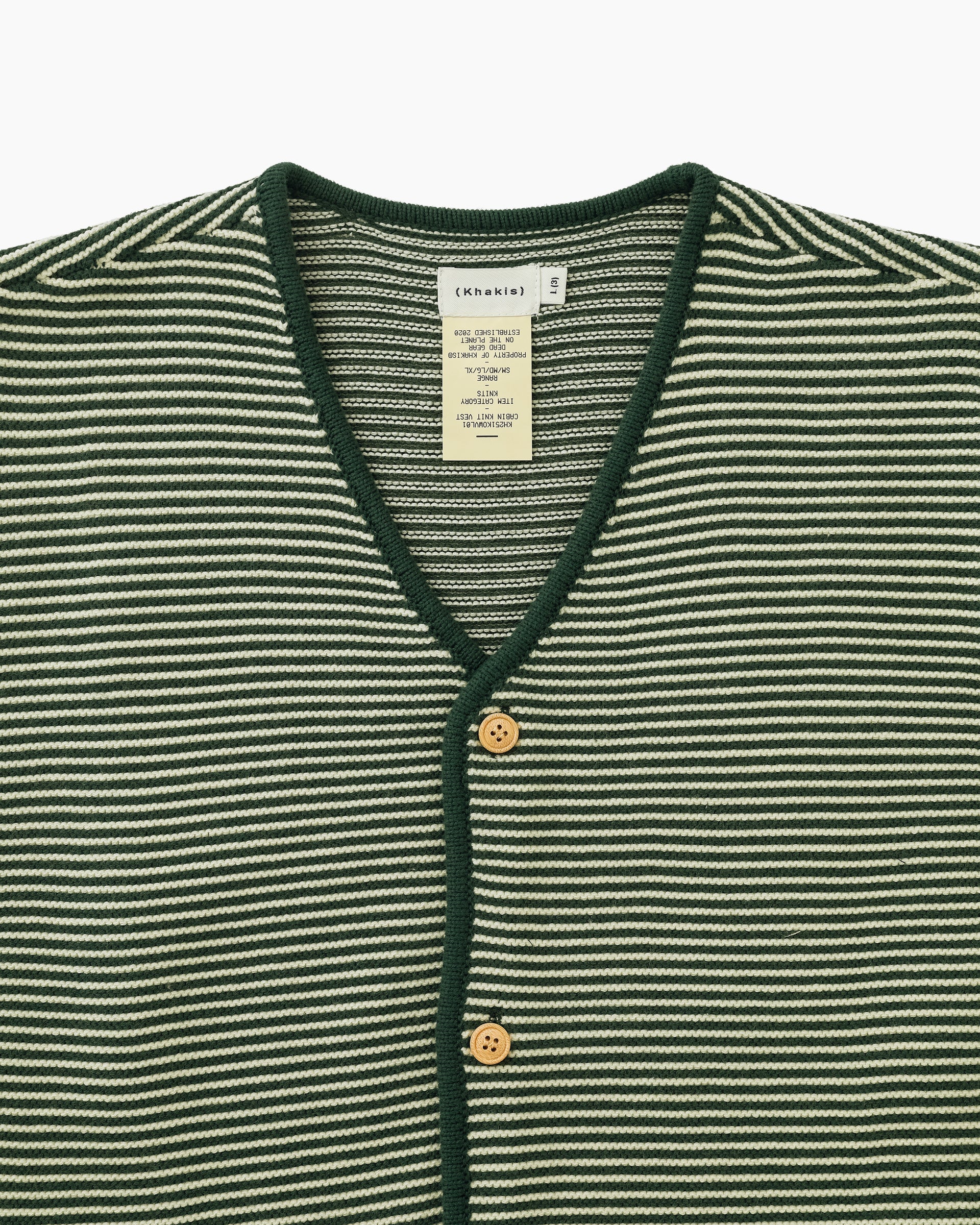 Khakis - Cabin Knit Vest (Green) product image 2 | TRAB K-Fashion Australia