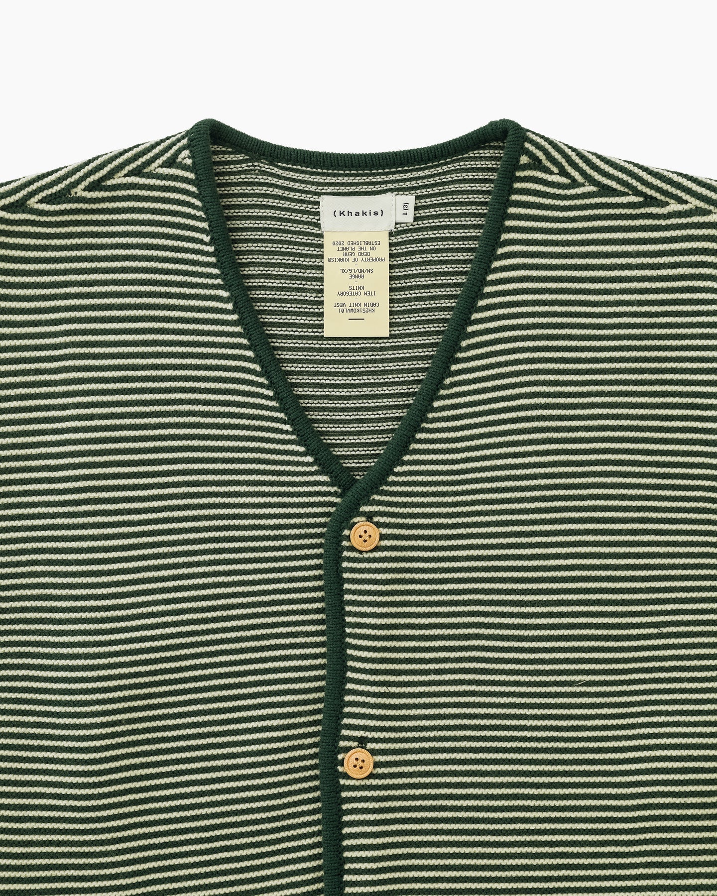 Khakis - Cabin Knit Vest (Green) product image 2 | TRAB K-Fashion Australia