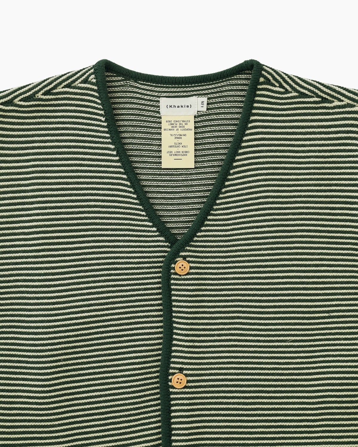 Khakis - Cabin Knit Vest (Green) product image 2 | TRAB K-Fashion Australia