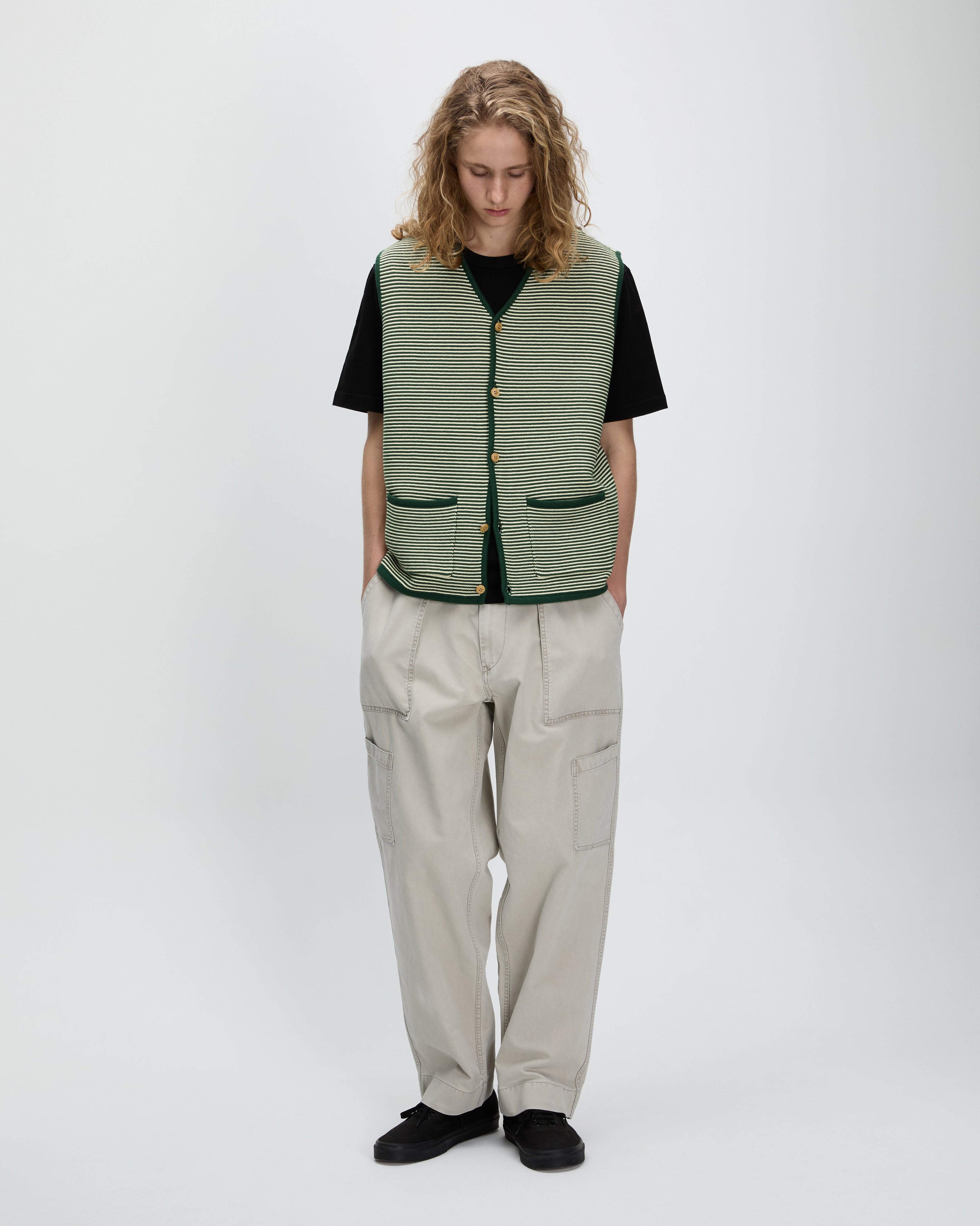 Khakis - Cabin Knit Vest (Green) product image 5 | TRAB K-Fashion Australia