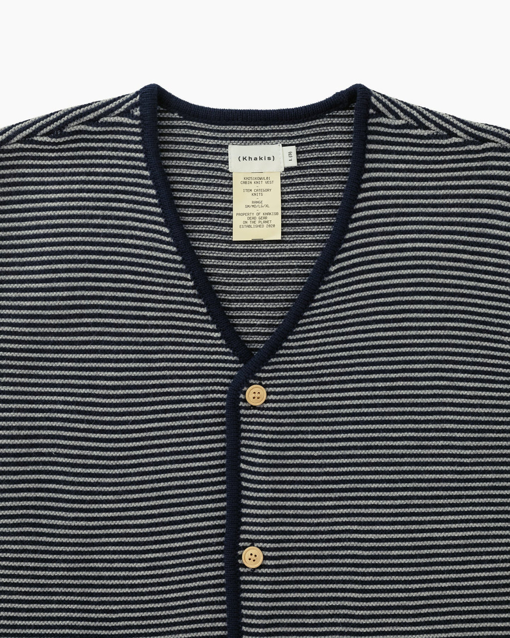 Khakis - Cabin Knit Vest (Navy) product image 2 | TRAB K-Fashion Australia