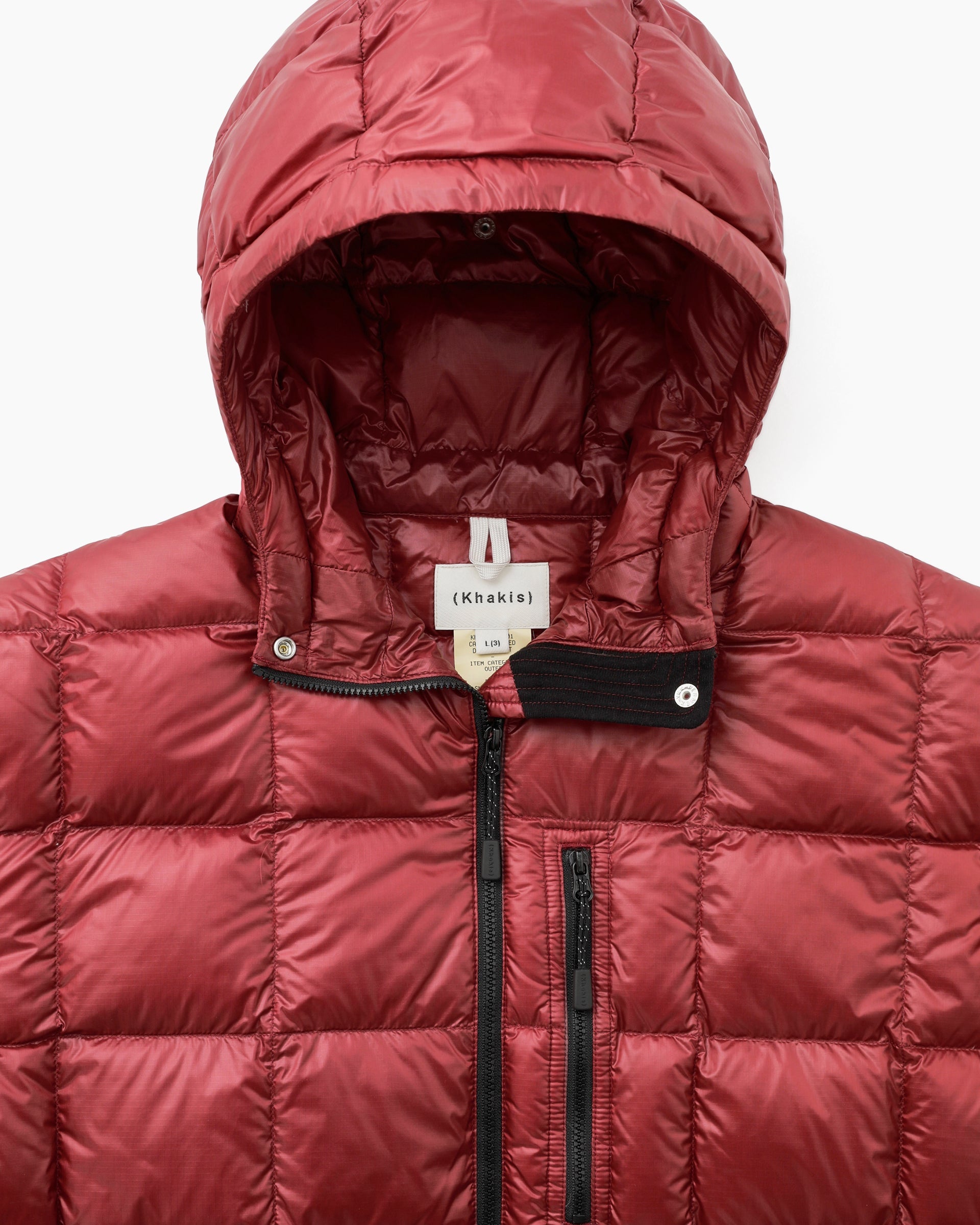 Khakis - Camper Hooded Down Jacket (Pale Red) product image 2 | TRAB K-Fashion Australia