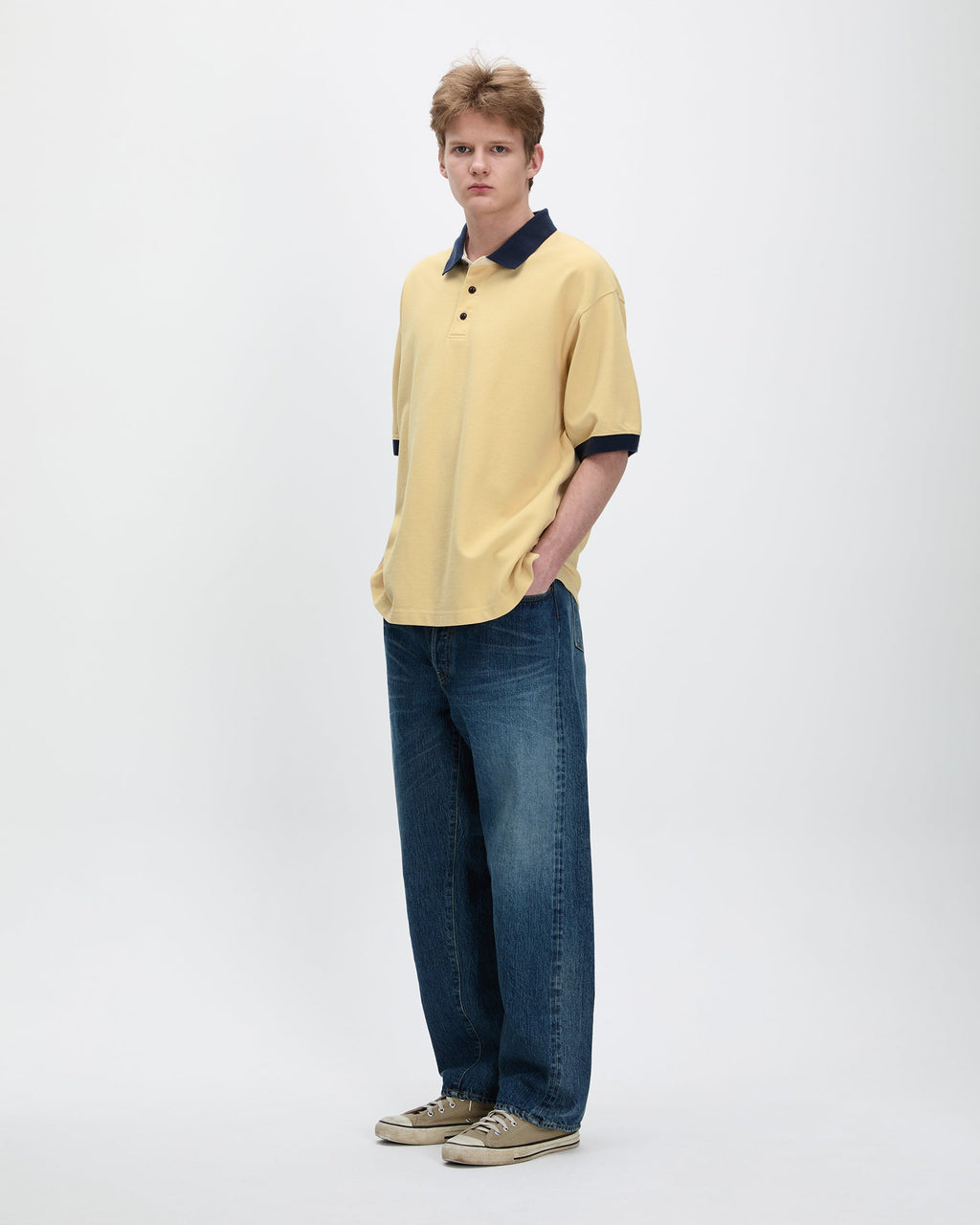 Khakis - Campus S/S Polo (Yellow) product image 4 | TRAB K-Fashion Australia