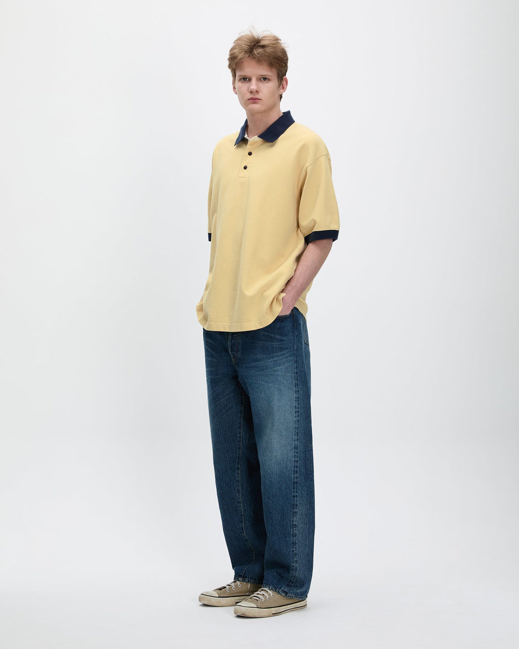 Khakis - Campus S/S Polo (Yellow) product image 4 | TRAB K-Fashion Australia