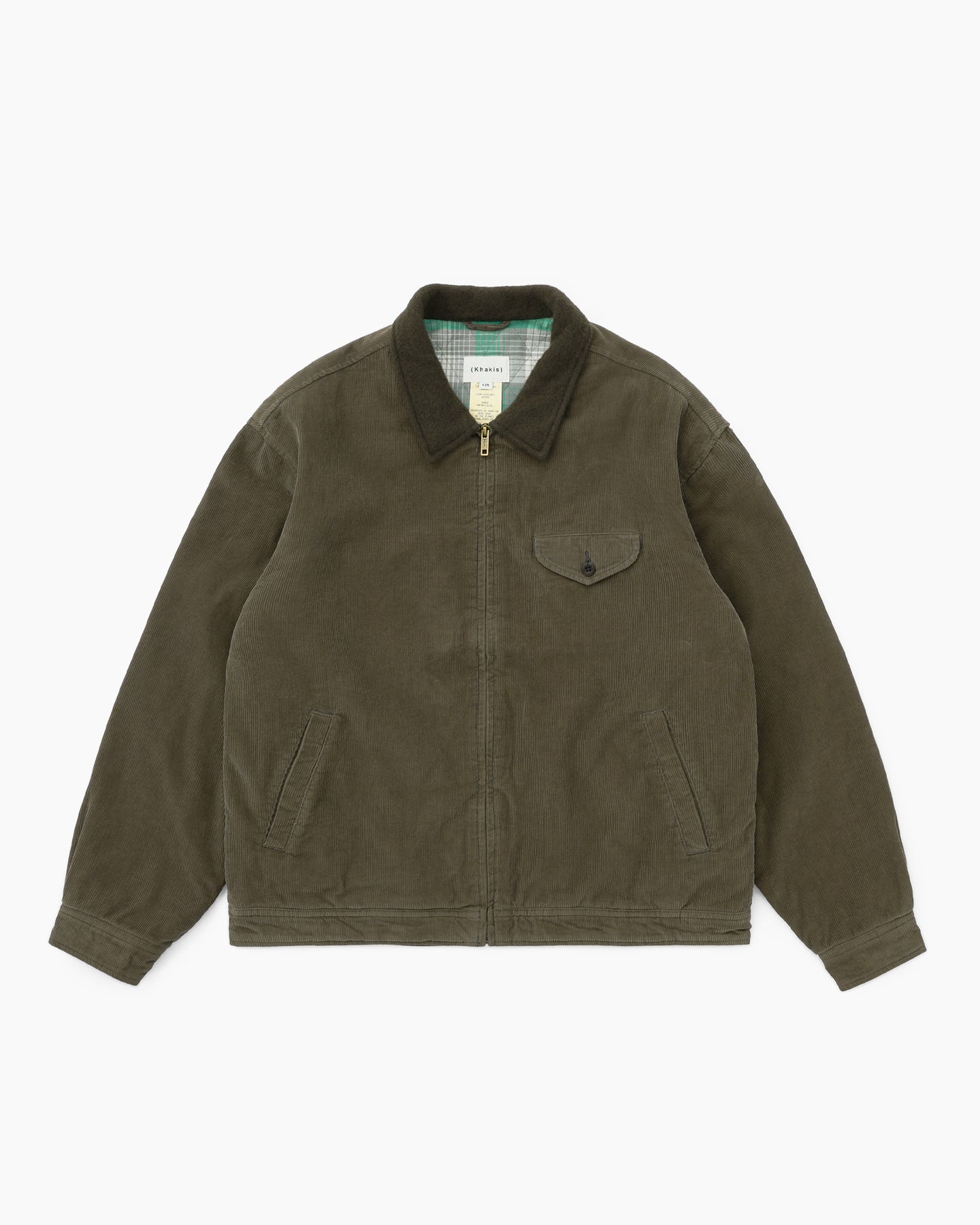 Khakis - Corduroy Swing Jacket (Dark Olive) product image 1 | TRAB K-Fashion Australia