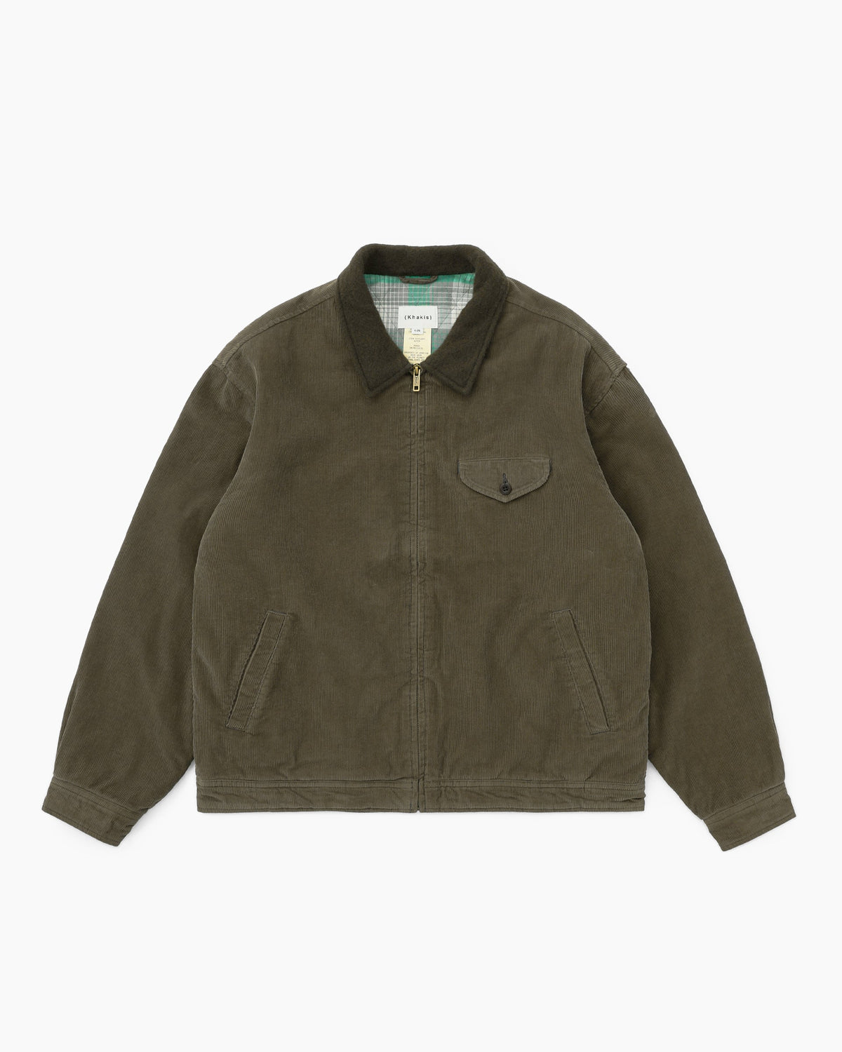 Khakis - Corduroy Swing Jacket (Dark Olive) product image 1 | TRAB K-Fashion Australia