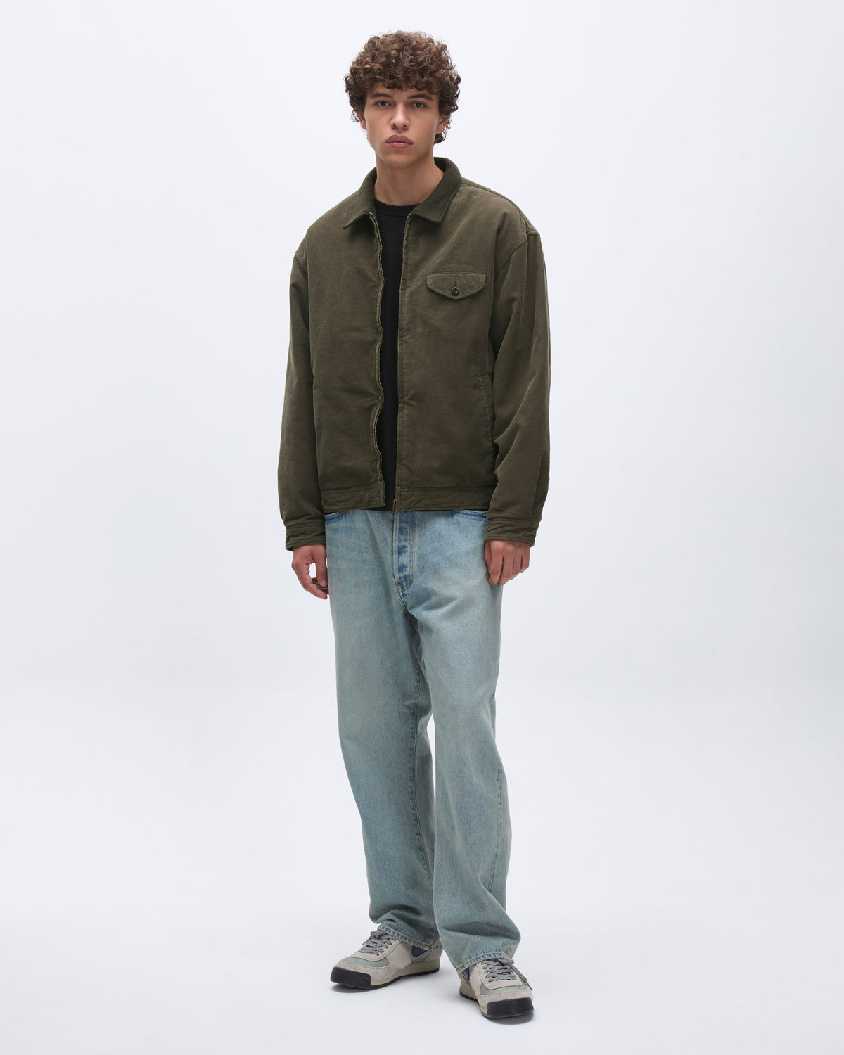 Khakis - Corduroy Swing Jacket (Dark Olive) product image 8 | TRAB K-Fashion Australia