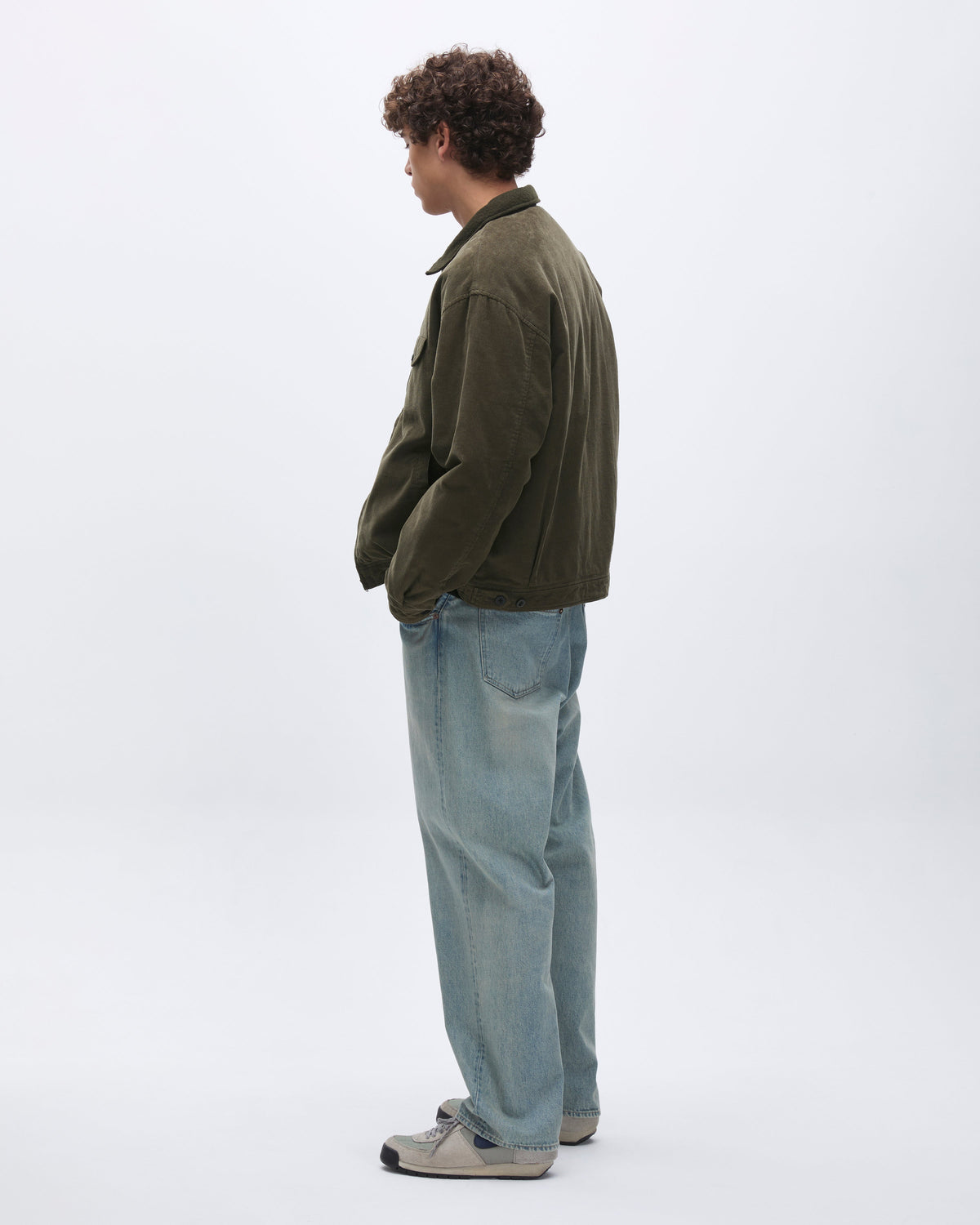 Khakis - Corduroy Swing Jacket (Dark Olive) product image 7 | TRAB K-Fashion Australia