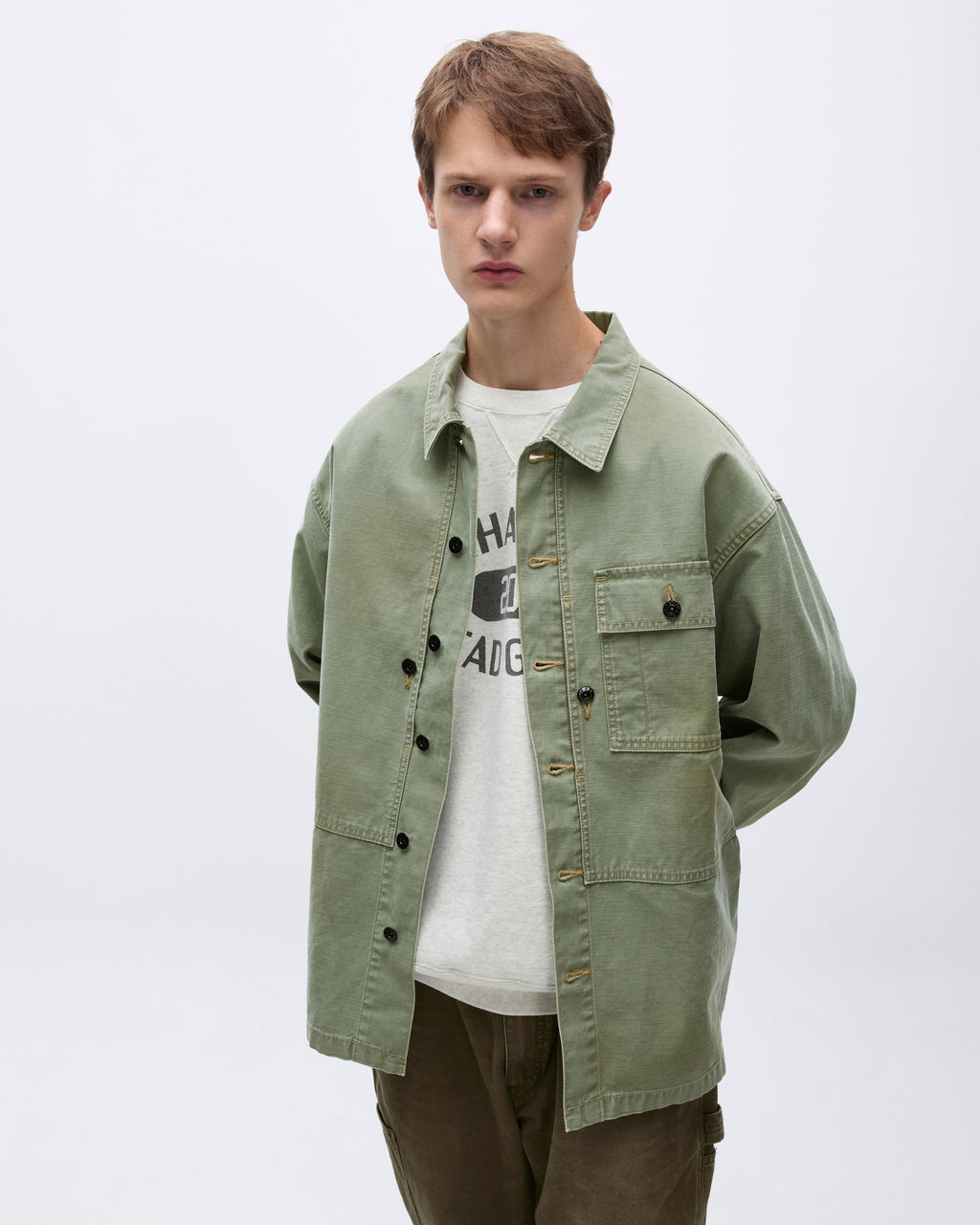 Khakis - Cotton Miller Jacket (Olive) product image 6 | TRAB K-Fashion Australia