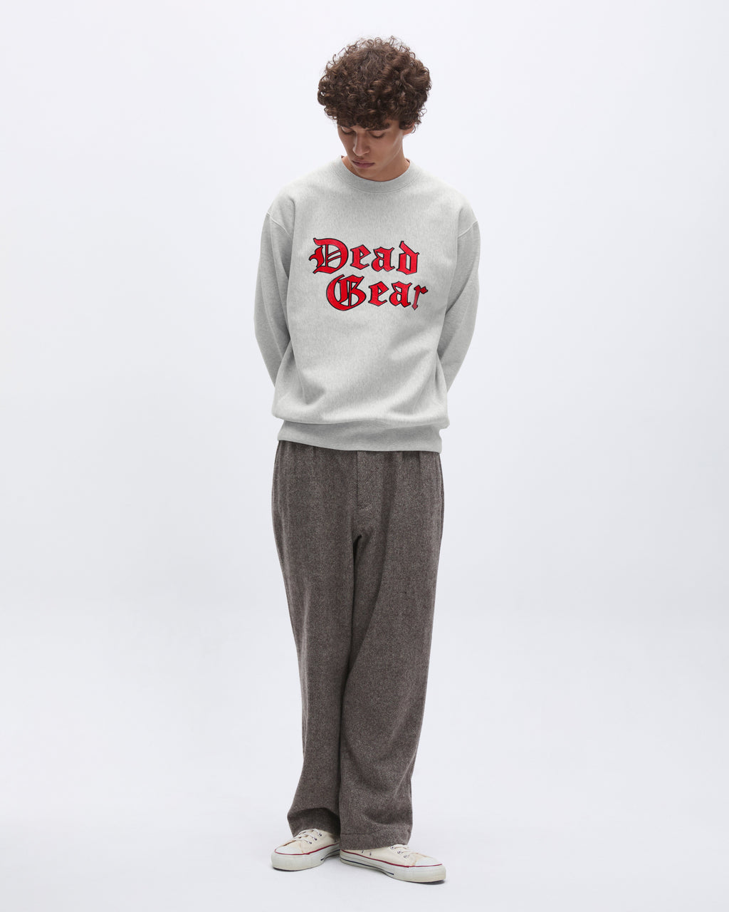 Khakis - Dead Gear Crewneck (Heather Grey) product image 6 | TRAB K-Fashion Australia