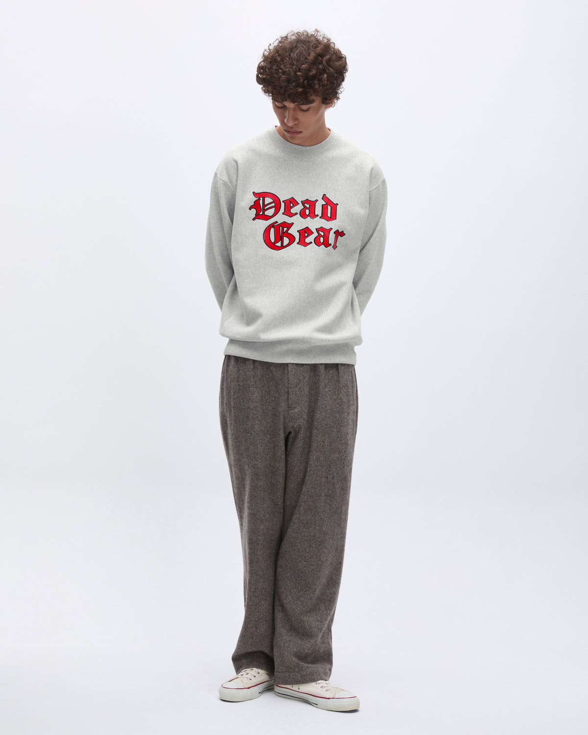 Khakis - Dead Gear Crewneck (Heather Grey) product image 6 | TRAB K-Fashion Australia