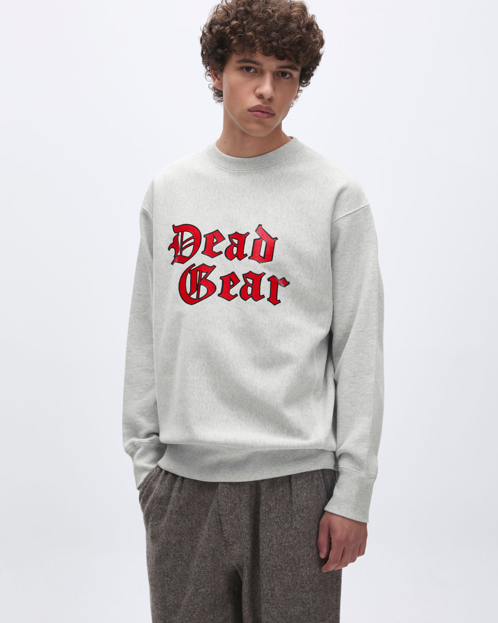 Khakis - Dead Gear Crewneck (Heather Grey) product image 5 | TRAB K-Fashion Australia