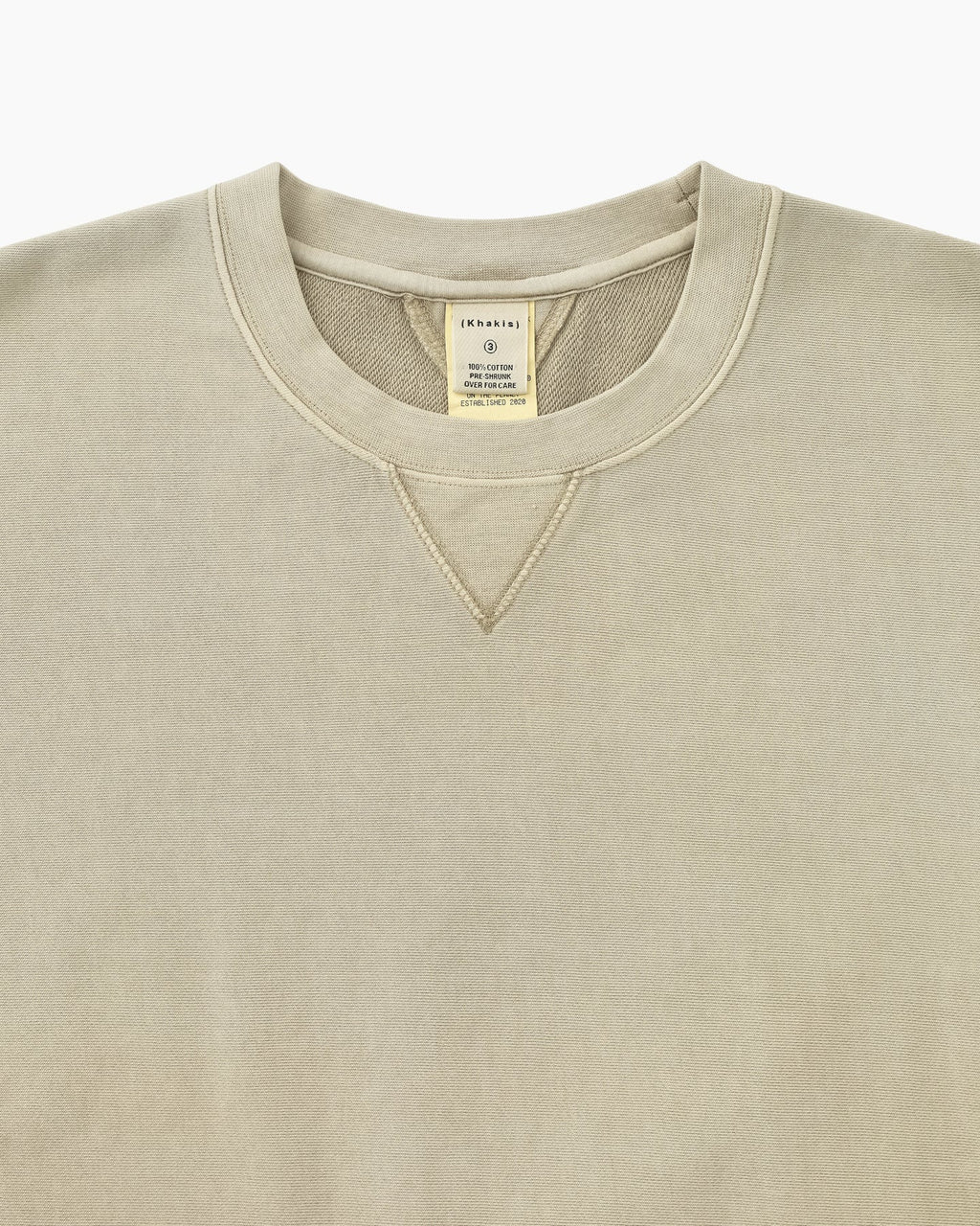 Khakis - Dyed Stock Crewneck (Sand) product image 2 | TRAB K-Fashion Australia