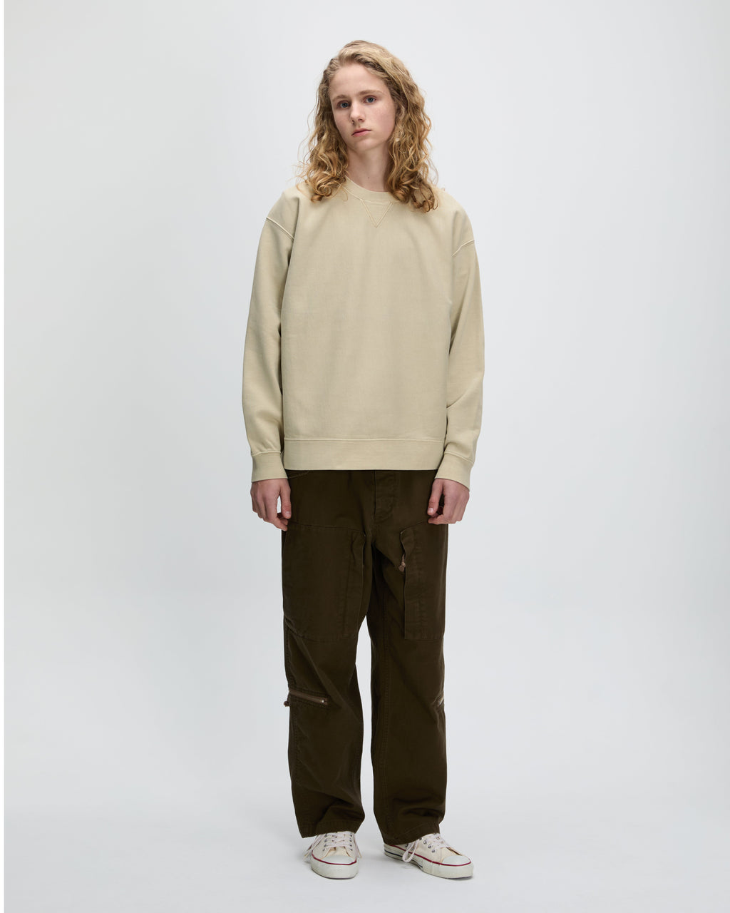 Khakis - Dyed Stock Crewneck (Sand) product image 5 | TRAB K-Fashion Australia