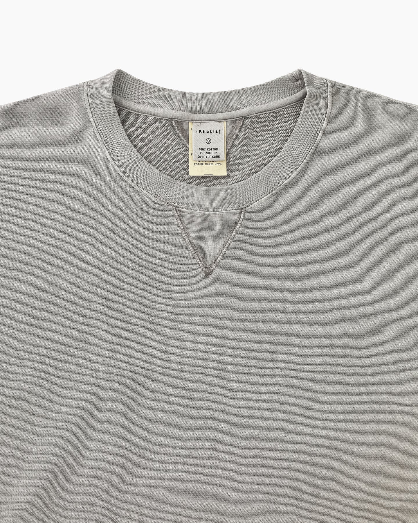 Khakis - Dyed Stock Crewneck (Warm Grey) product image 2 | TRAB K-Fashion Australia