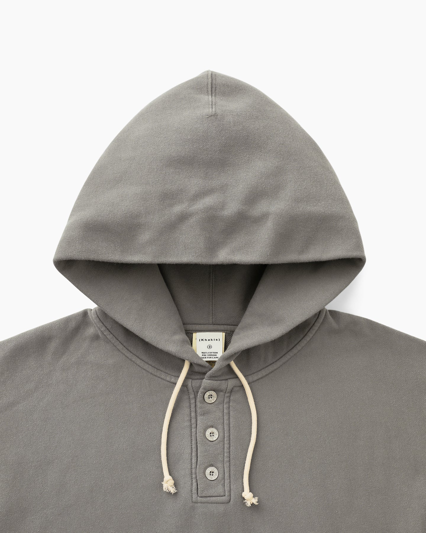Khakis - Half Button Hoodie (Grey) product image 2 | TRAB K-Fashion Australia