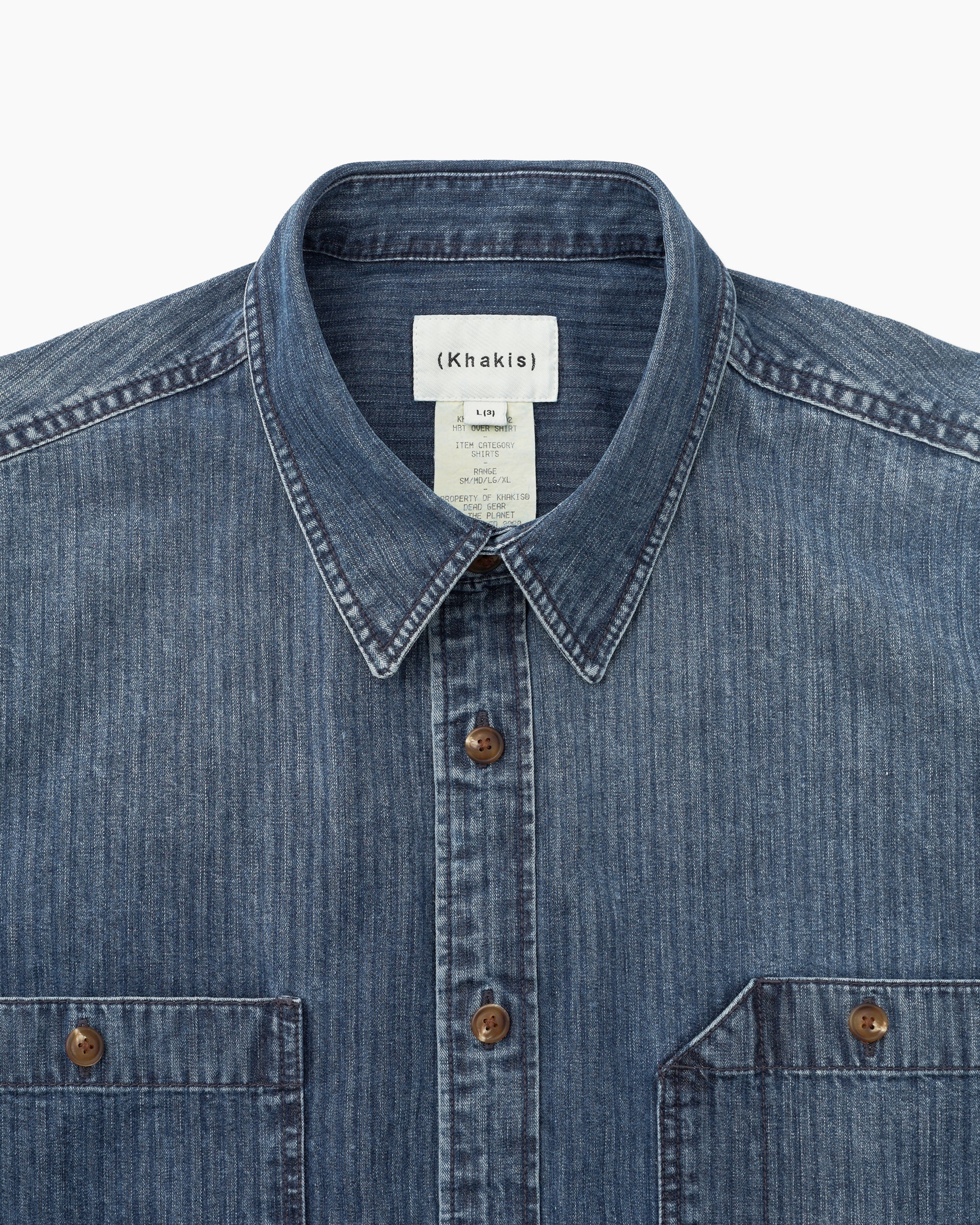 Khakis - Hbt Over Shirt (Dark Blue) product image 2 | TRAB K-Fashion Australia