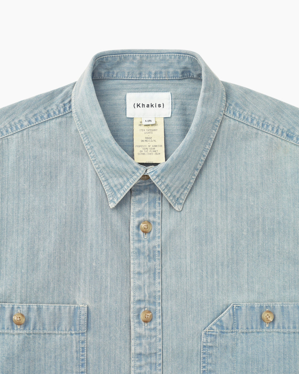 Khakis - Hbt Over Shirt (Light Blue) product image 2 | TRAB K-Fashion Australia