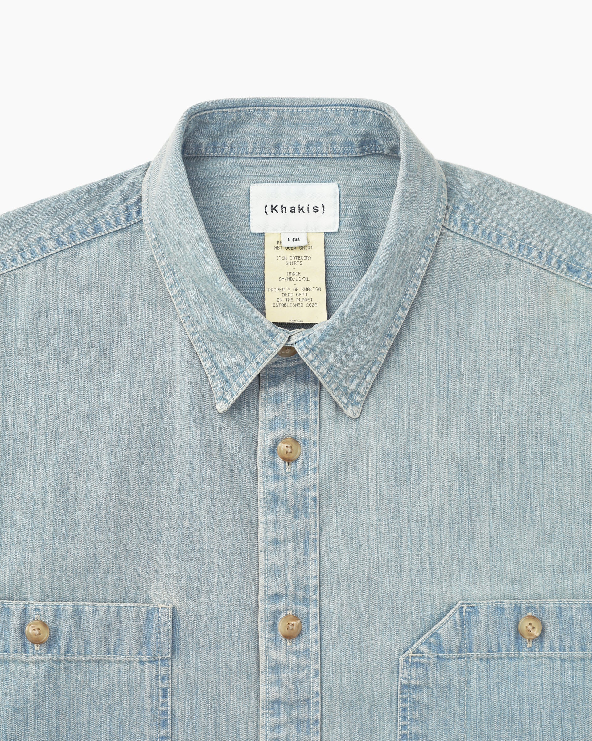 Khakis - Hbt Over Shirt (Light Blue) product image 2 | TRAB K-Fashion Australia