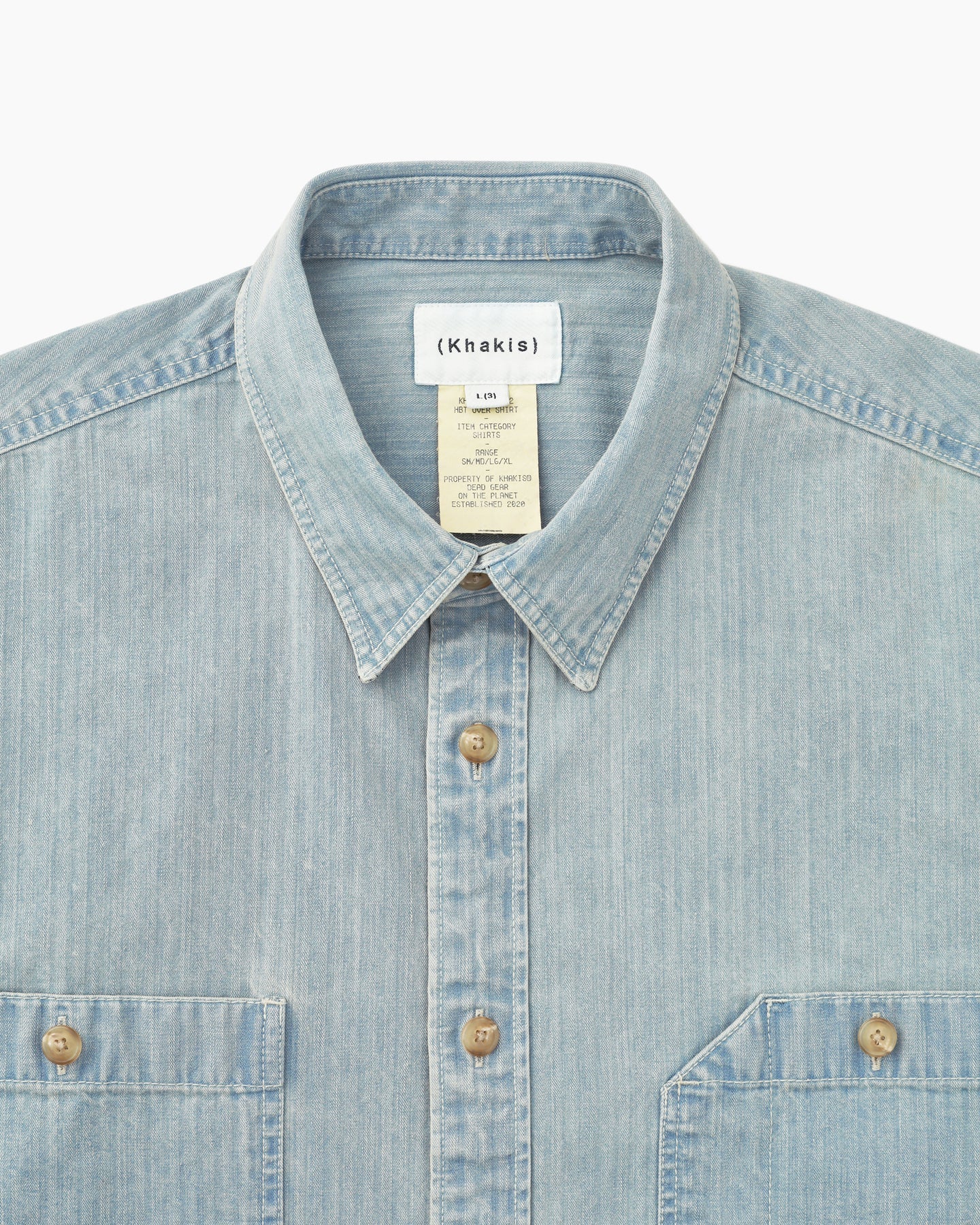Khakis - Hbt Over Shirt (Light Blue) product image 2 | TRAB K-Fashion Australia