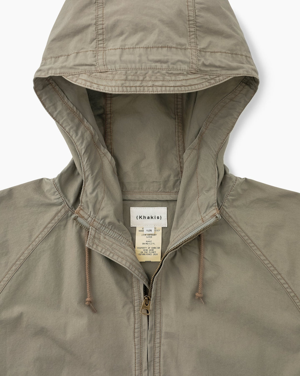 Khakis - Hooded Wind Jacket Grey Ss25 product image 2 | TRAB K-Fashion Australia