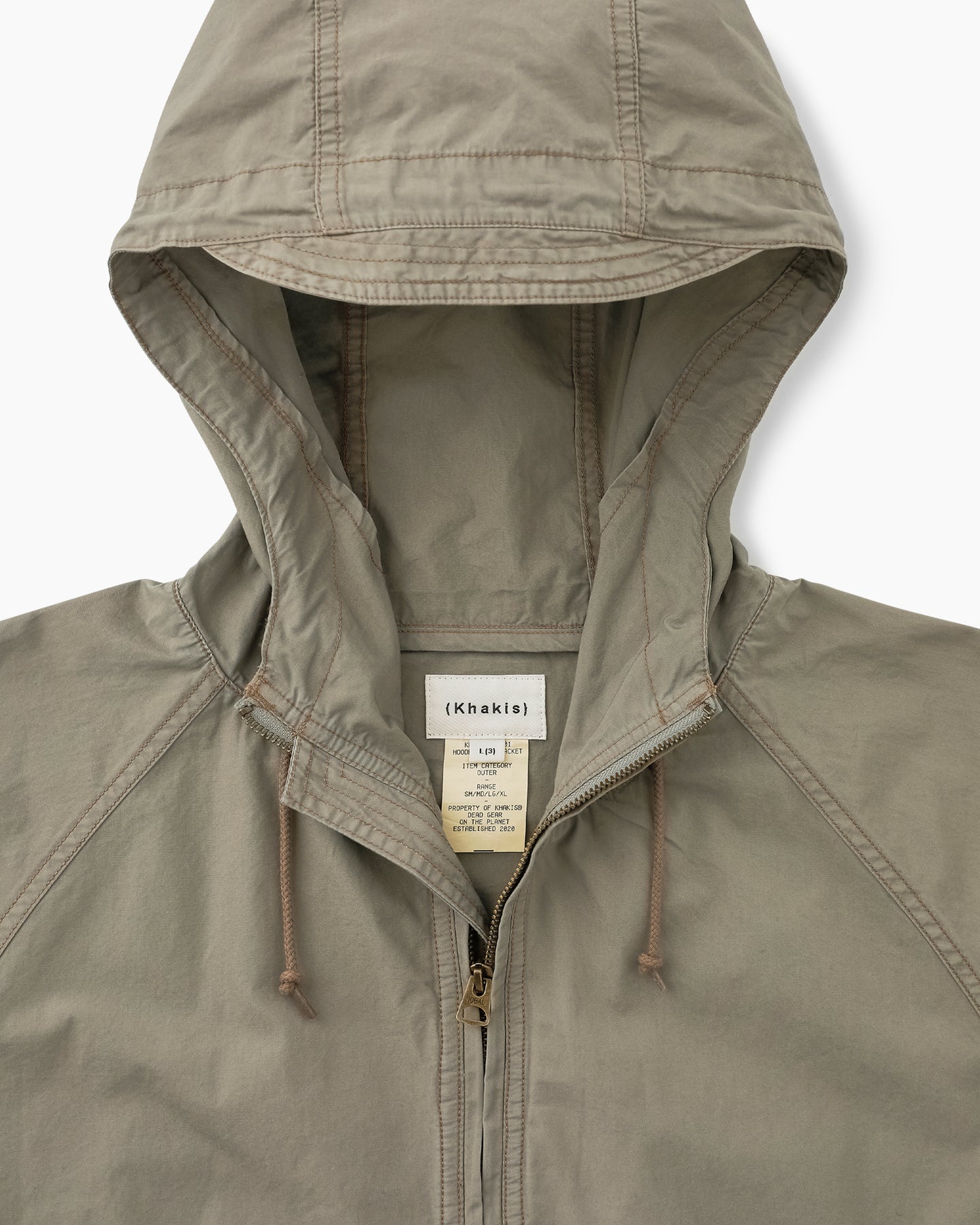Khakis - Hooded Wind Jacket Grey Ss25 product image 2 | TRAB K-Fashion Australia