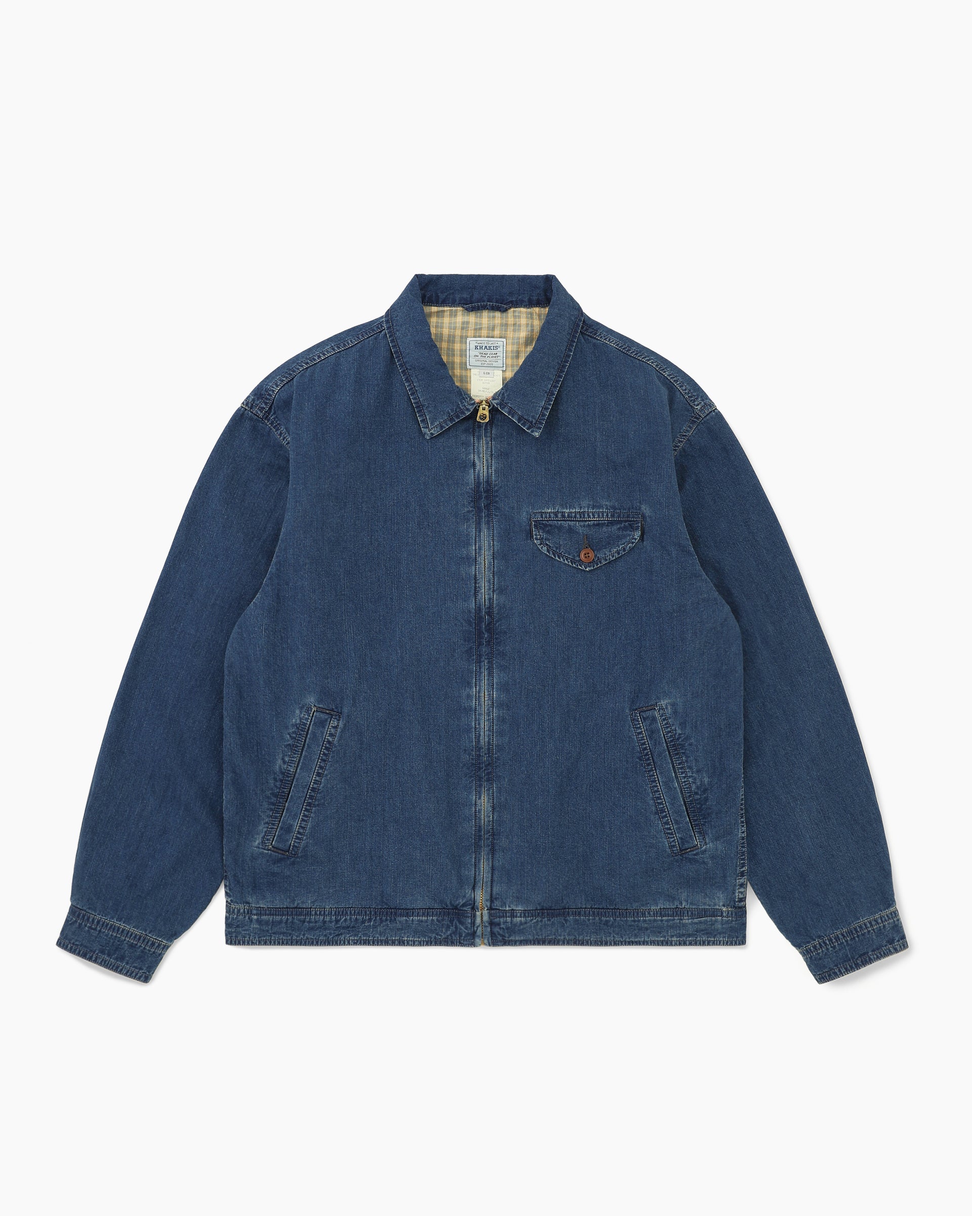 Khakis - Indigo Swing Jacket (Mid Blue) product image 1 | TRAB K-Fashion Australia