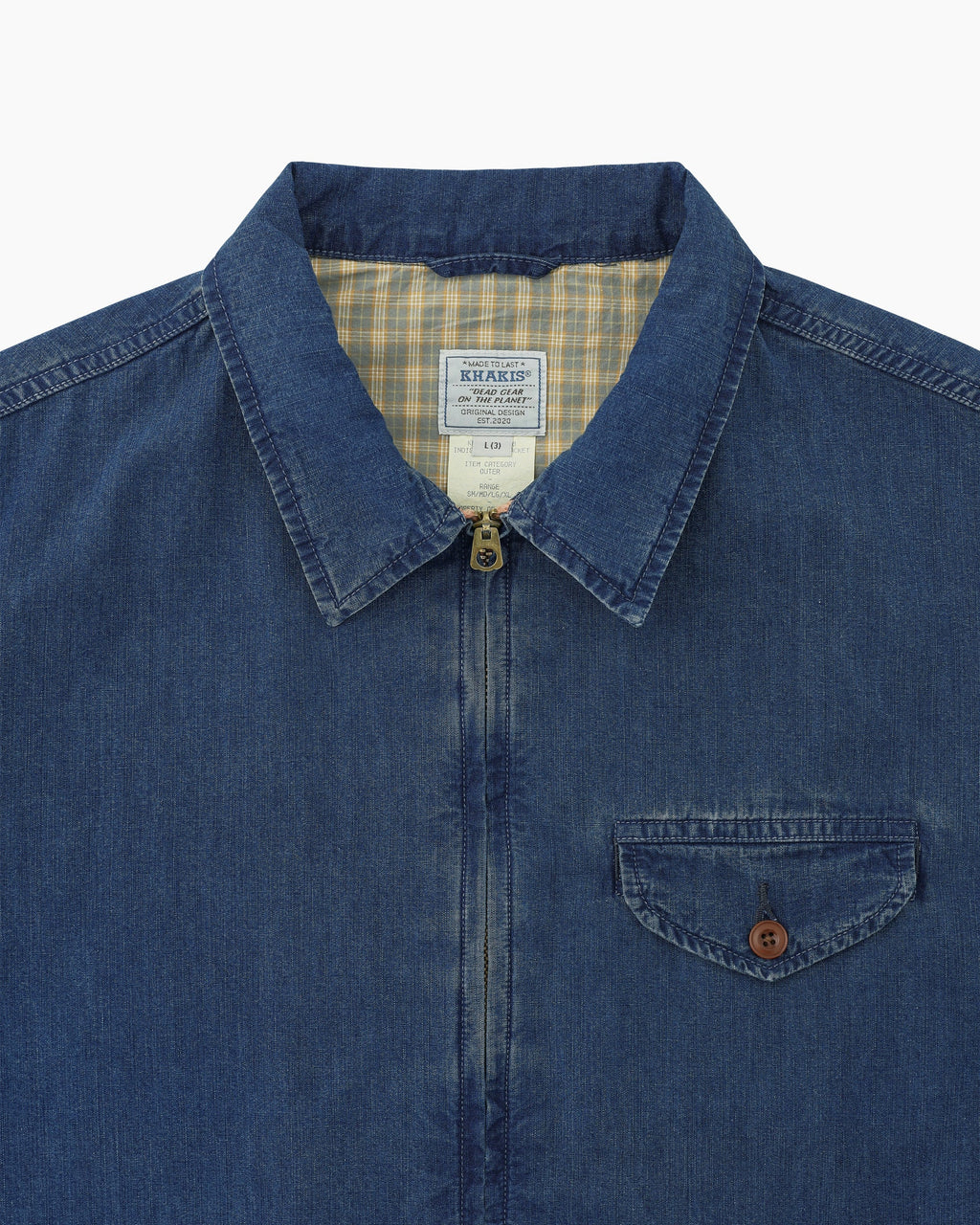 Khakis - Indigo Swing Jacket (Mid Blue) product image 2 | TRAB K-Fashion Australia