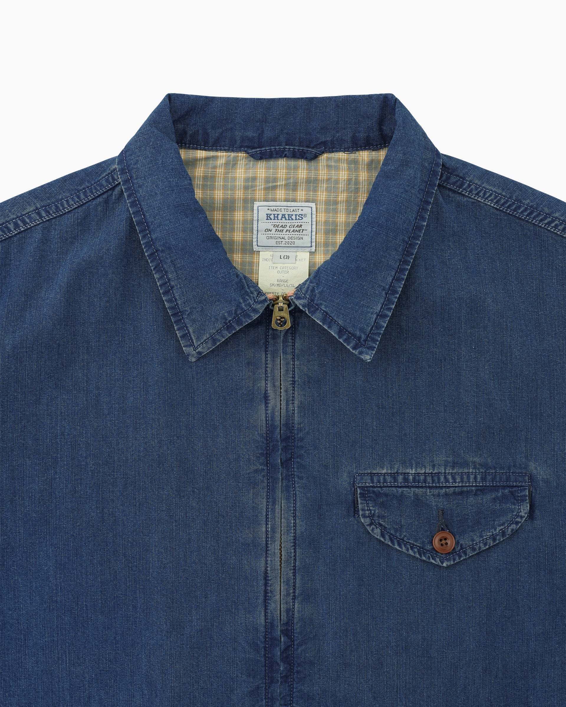 Khakis - Indigo Swing Jacket (Mid Blue) product image 2 | TRAB K-Fashion Australia