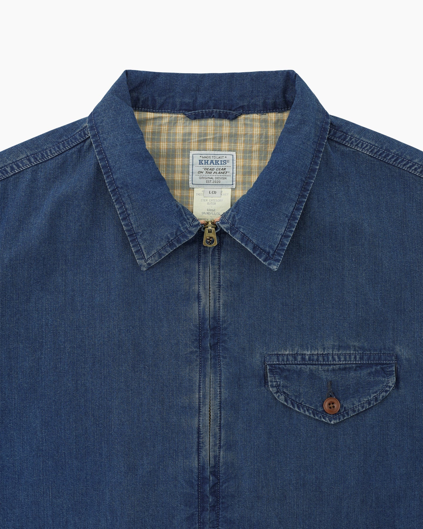 Khakis - Indigo Swing Jacket (Mid Blue) product image 2 | TRAB K-Fashion Australia