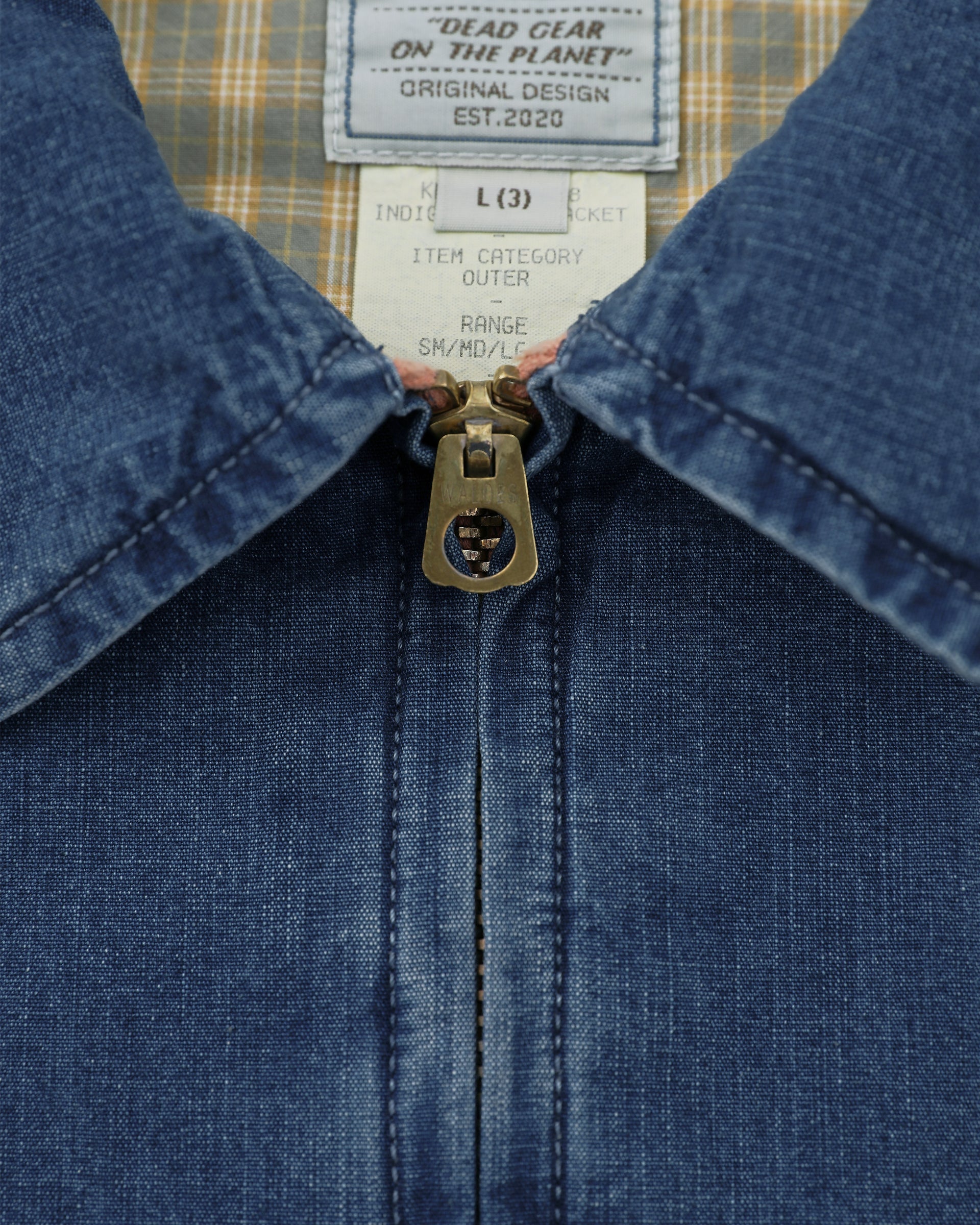 Khakis - Indigo Swing Jacket (Mid Blue) product image 3 | TRAB K-Fashion Australia