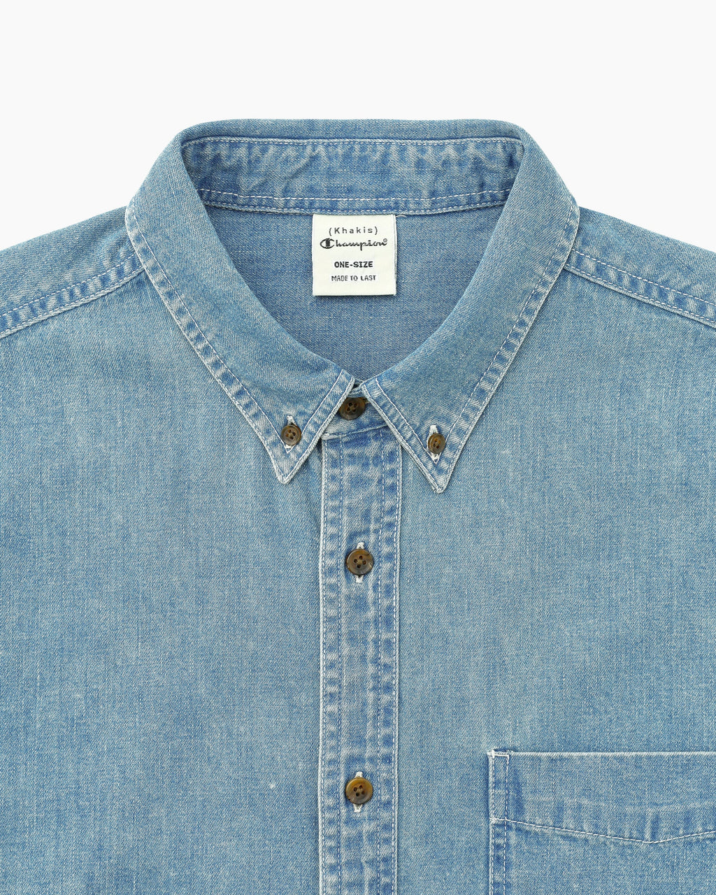 Khakis - Champion Club Denim Shirt (Light Blue) product image 2 | TRAB K-Fashion Australia