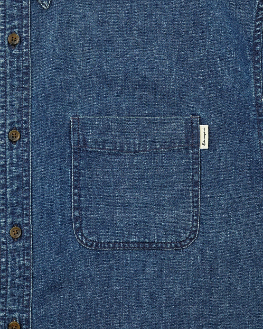 Khakis - Champion Club Denim Shirt (Mid Blue) product image 3 | TRAB K-Fashion Australia