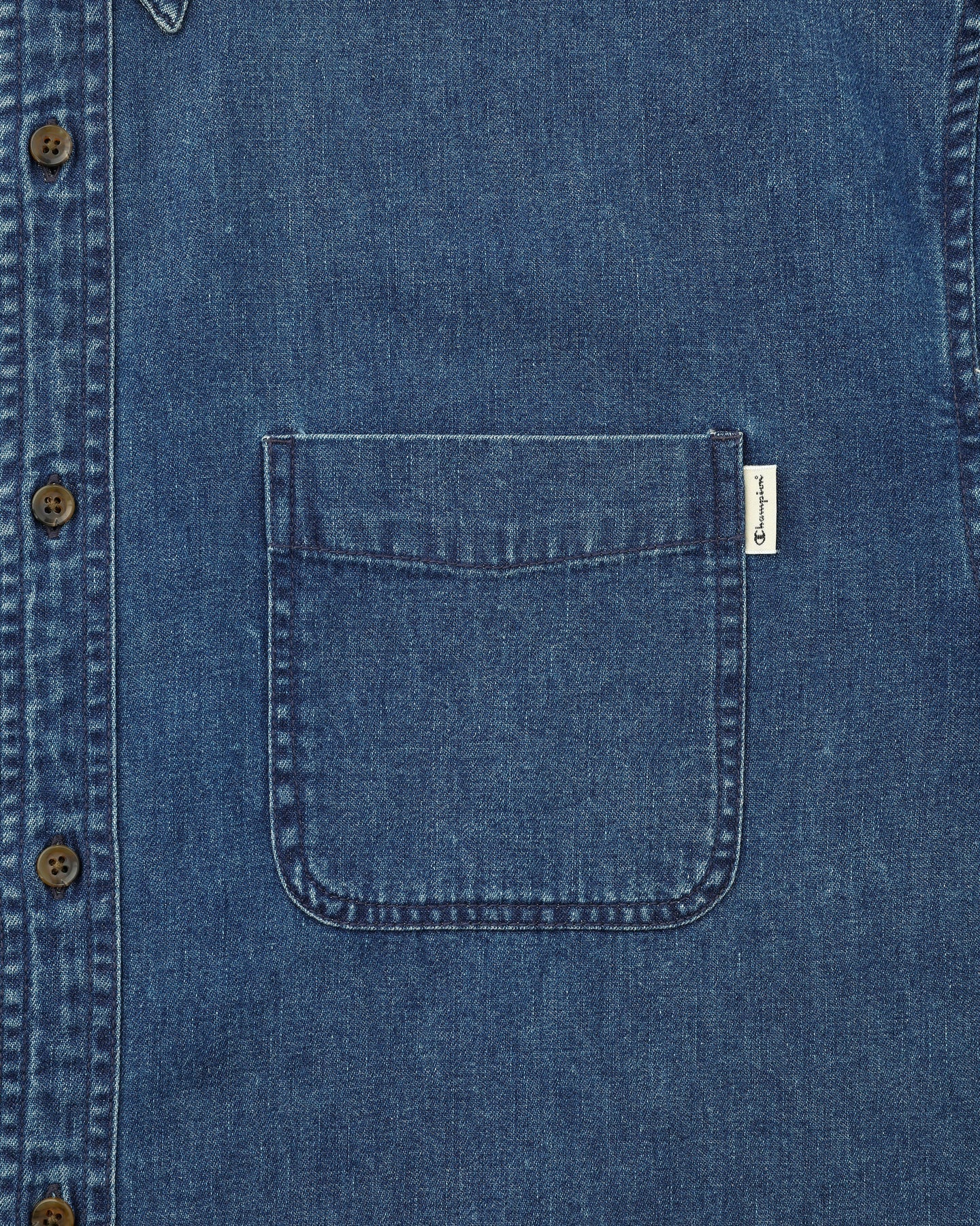 Khakis - Champion Club Denim Shirt (Mid Blue) product image 3 | TRAB K-Fashion Australia