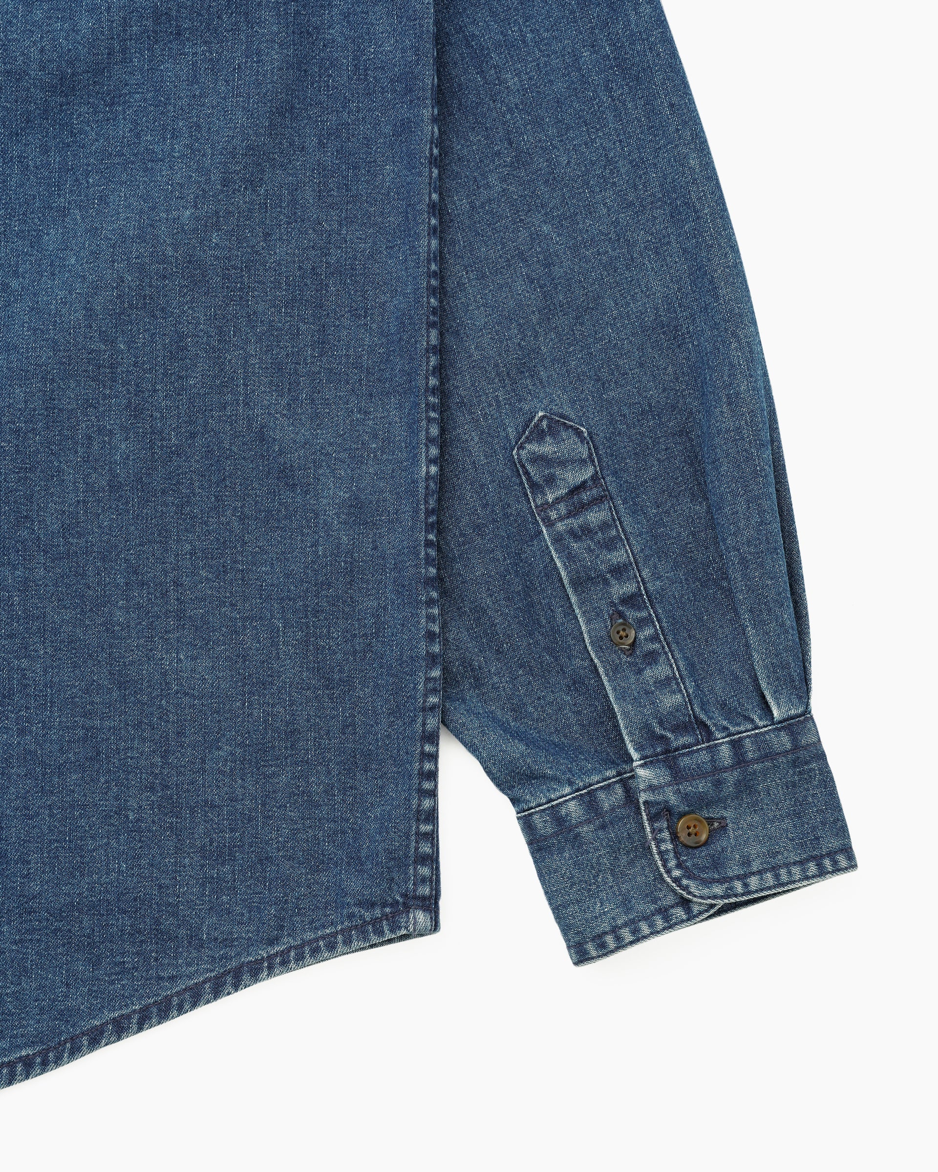 Khakis - Champion Club Denim Shirt (Mid Blue) product image 4 | TRAB K-Fashion Australia