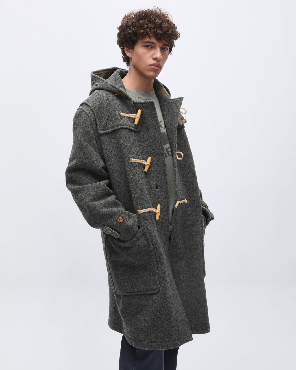 Khakis - Gloverall Monty Duffle Coat (Grey) product image 7 | TRAB K-Fashion Australia
