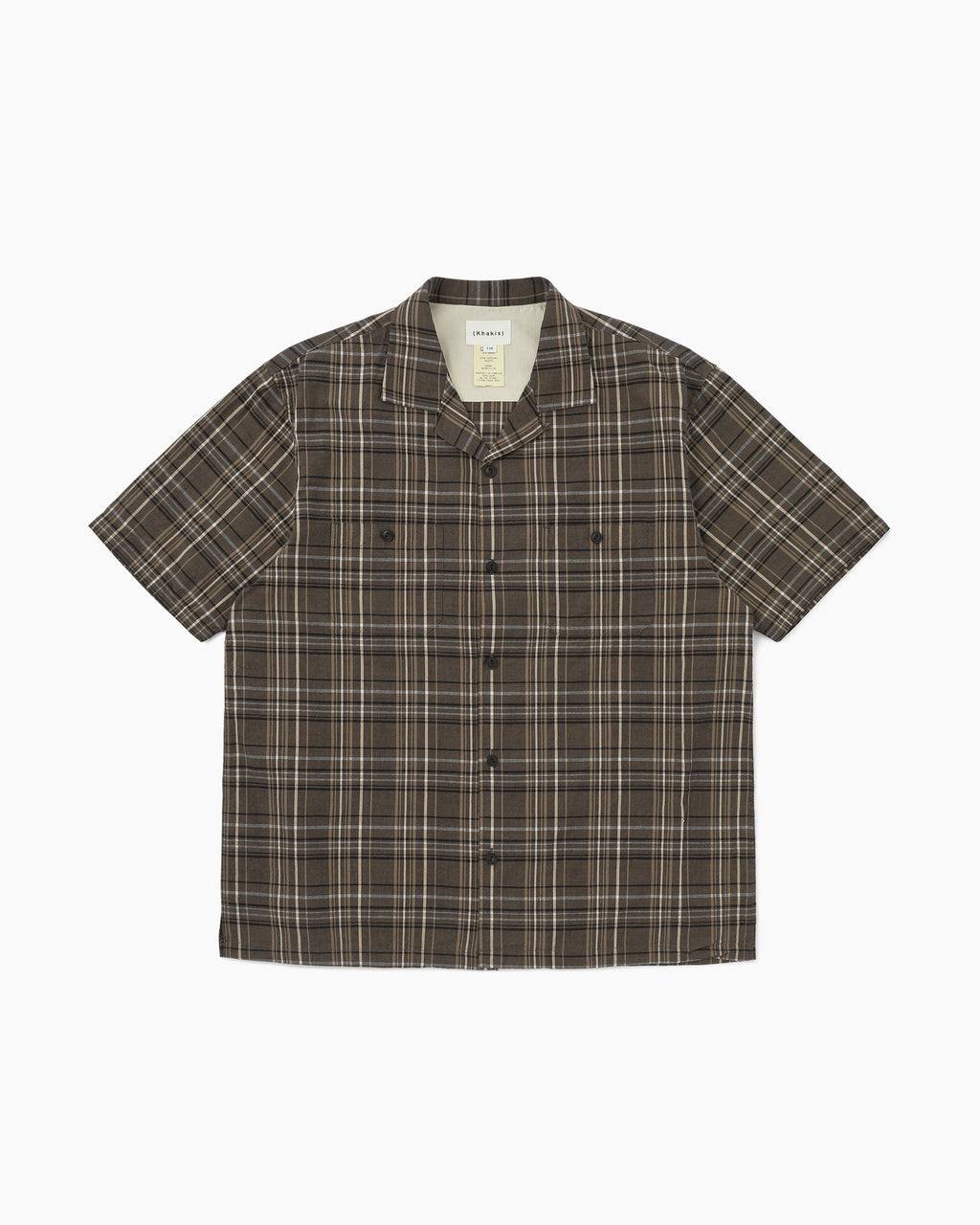Khakis - Madras Check S/S Shirt (Black) product image 1 | TRAB K-Fashion Australia
