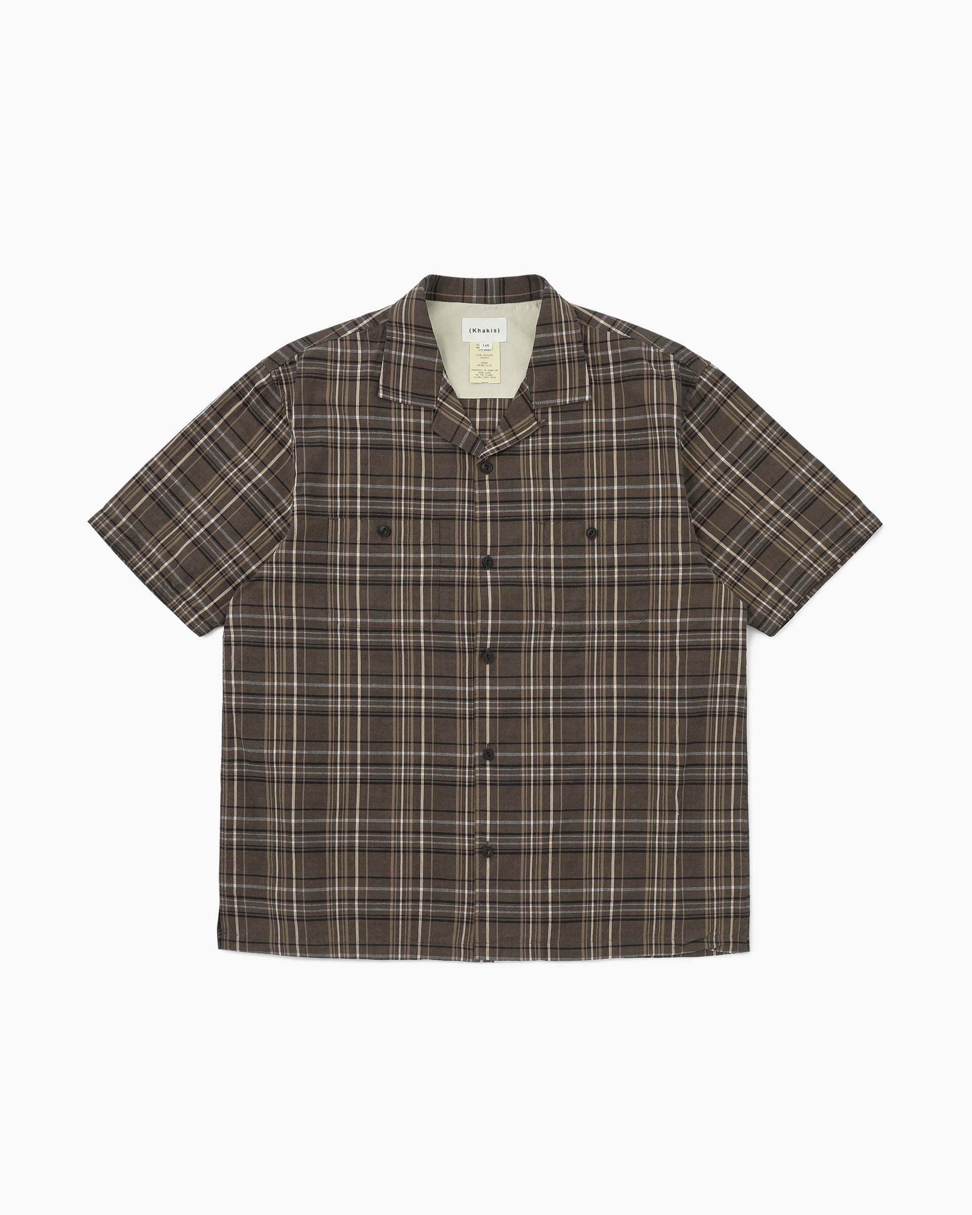 Khakis - Madras Check S/S Shirt (Black) product image 1 | TRAB K-Fashion Australia