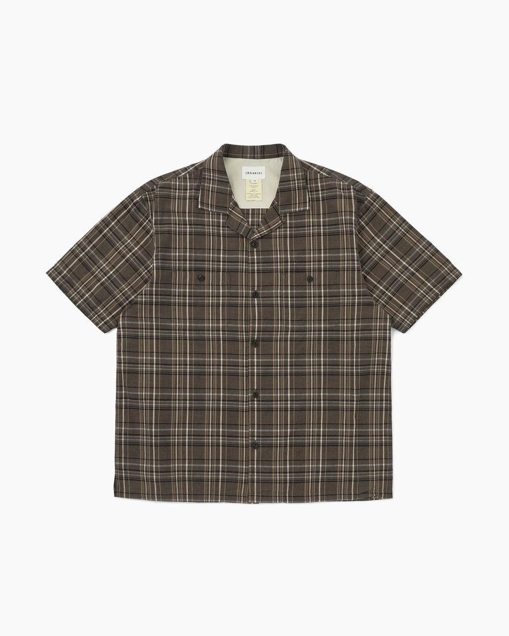 Khakis - Madras Check S/S Shirt (Black) product image 1 | TRAB K-Fashion Australia